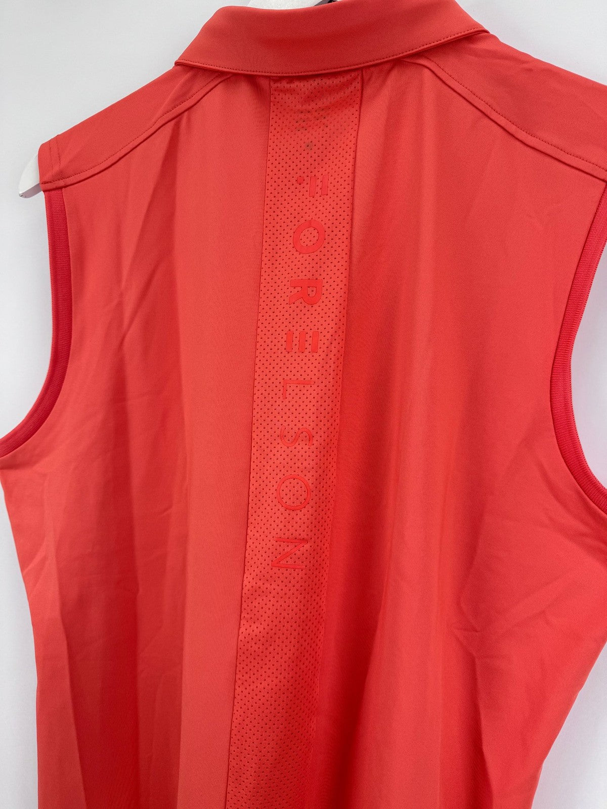 Forelson Stow Sleeveless Polo Women's XL Coral Golf Shirt Athletic Active/3179610