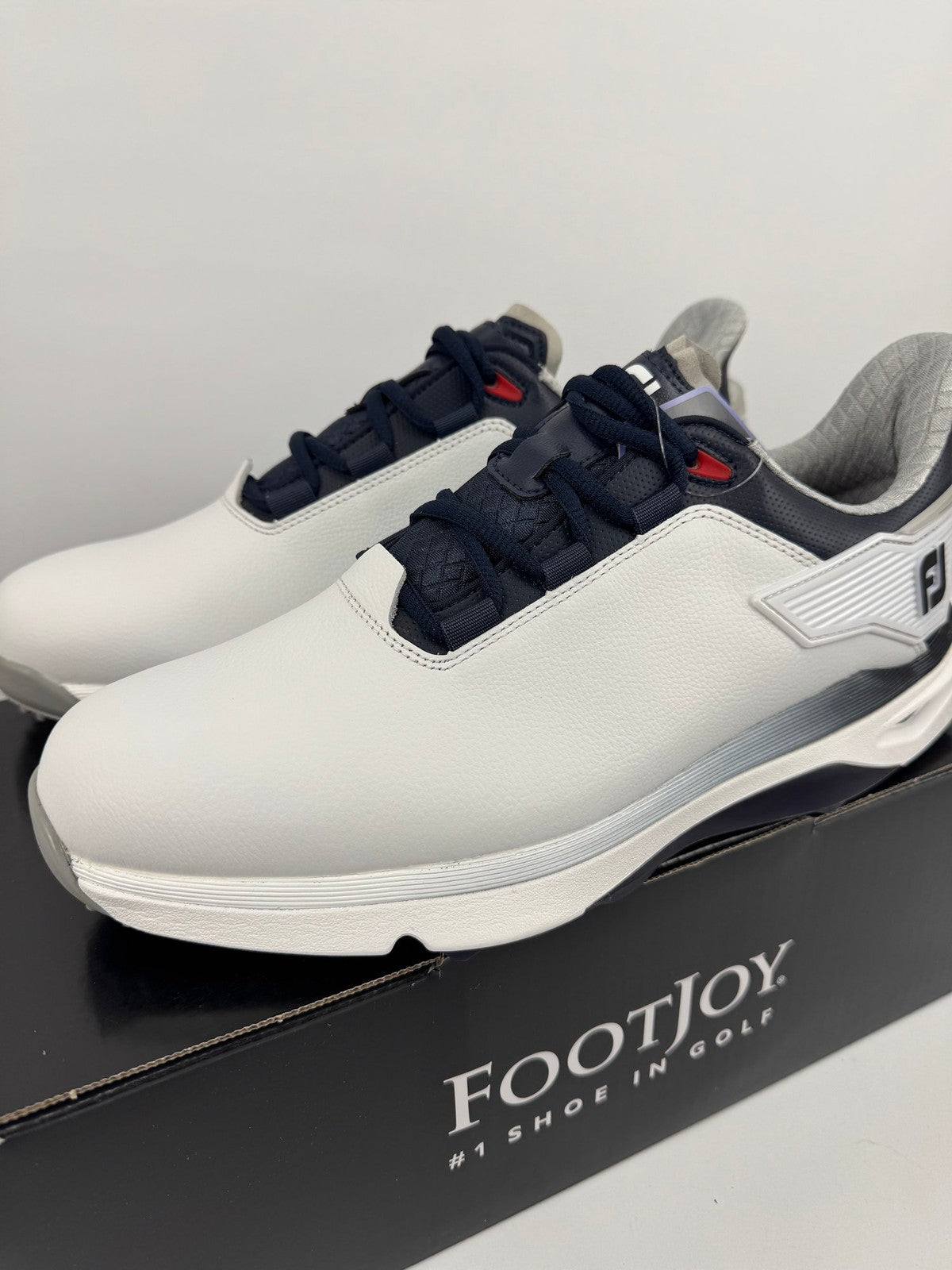 FootJoy PRO/SLX Golf Shoes Men's Size UK 7 White Navy Ortholite/312652