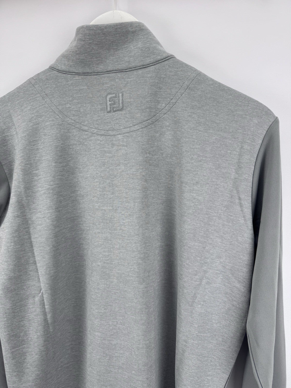FootJoy Tonal Heather Chill-Out Pullover Mens Size Small Grey Long Sleeve/317138