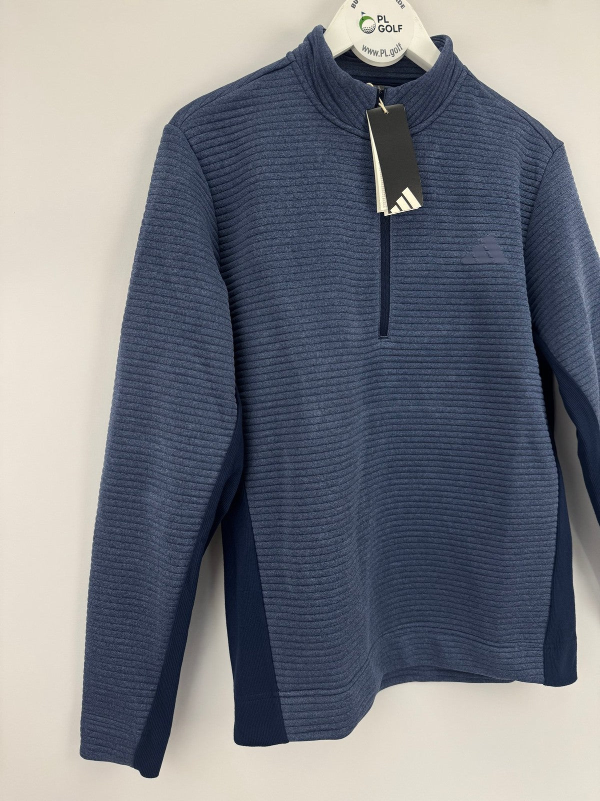 Adidas Ultimate365 DWR Textured Half Zip Pullover Mens Medium Navy Golf/327244