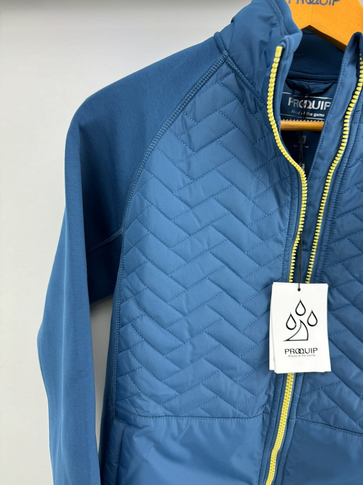 Prequel Therma Jacket Windproof UK Small /Full Zip /Teal /Brand New /171252