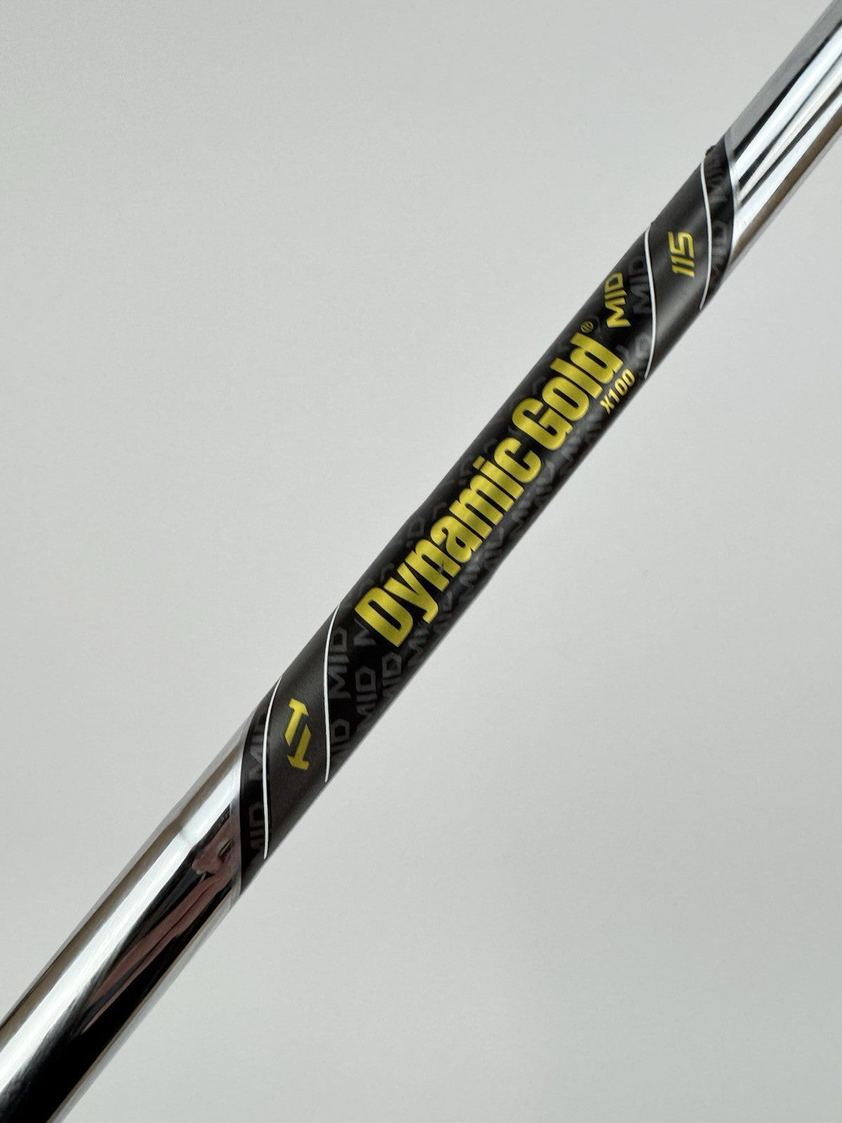 Dynamic Gold Mid 115 Iron Shaft X100 X Flex Steel 35.25” /0.355 Tapered /327012
