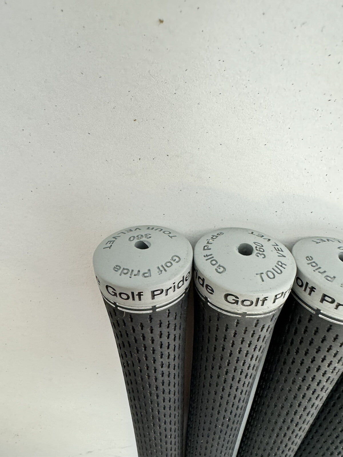 Golf Pride Tour Velvet 360 Golf Grips (6) Standard /Black /Grey /Pulled /288245