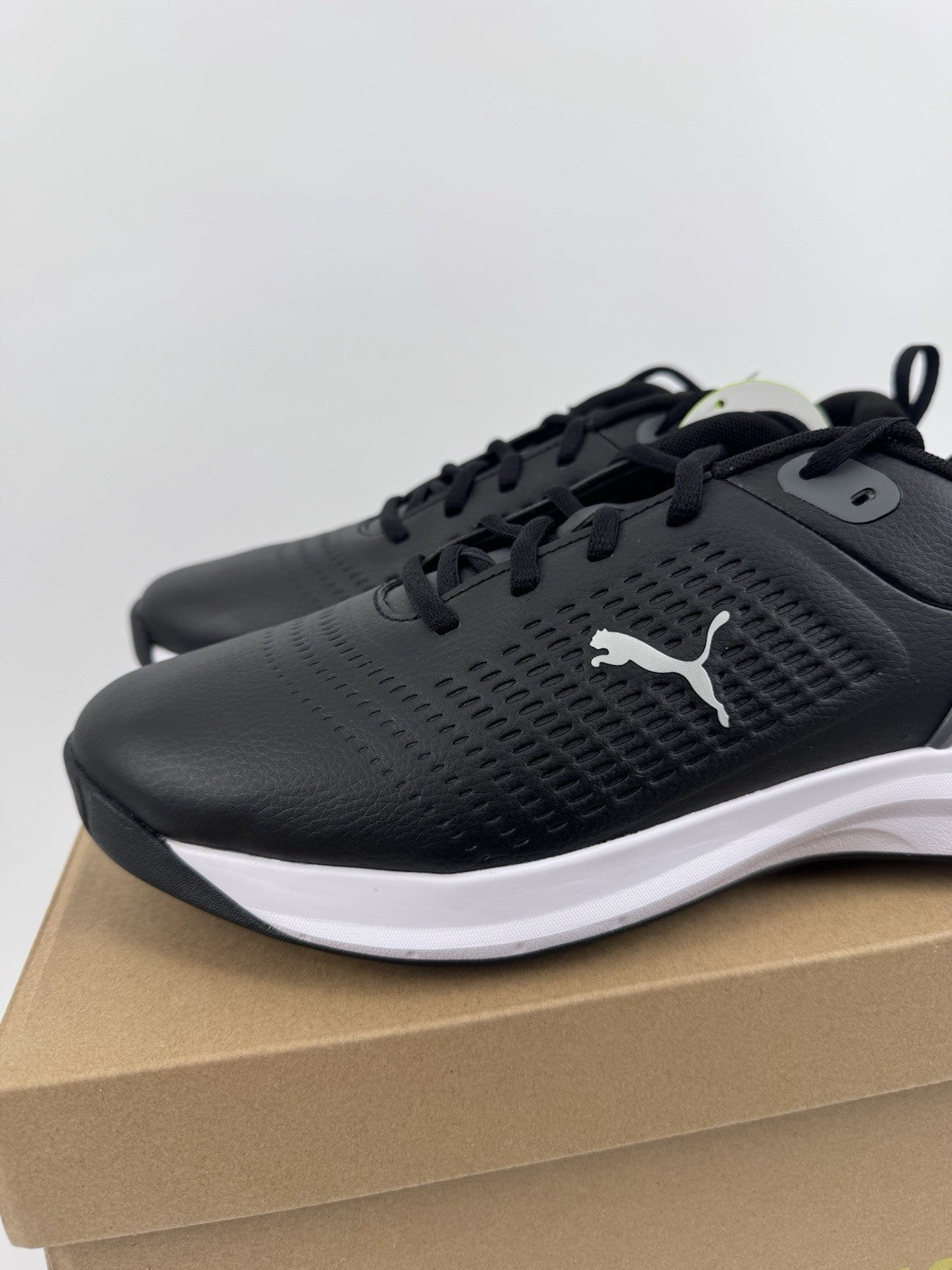Puma Fusion Plus Spiked Golf Shoes Men's Size UK 8 Black Waterproof/318582