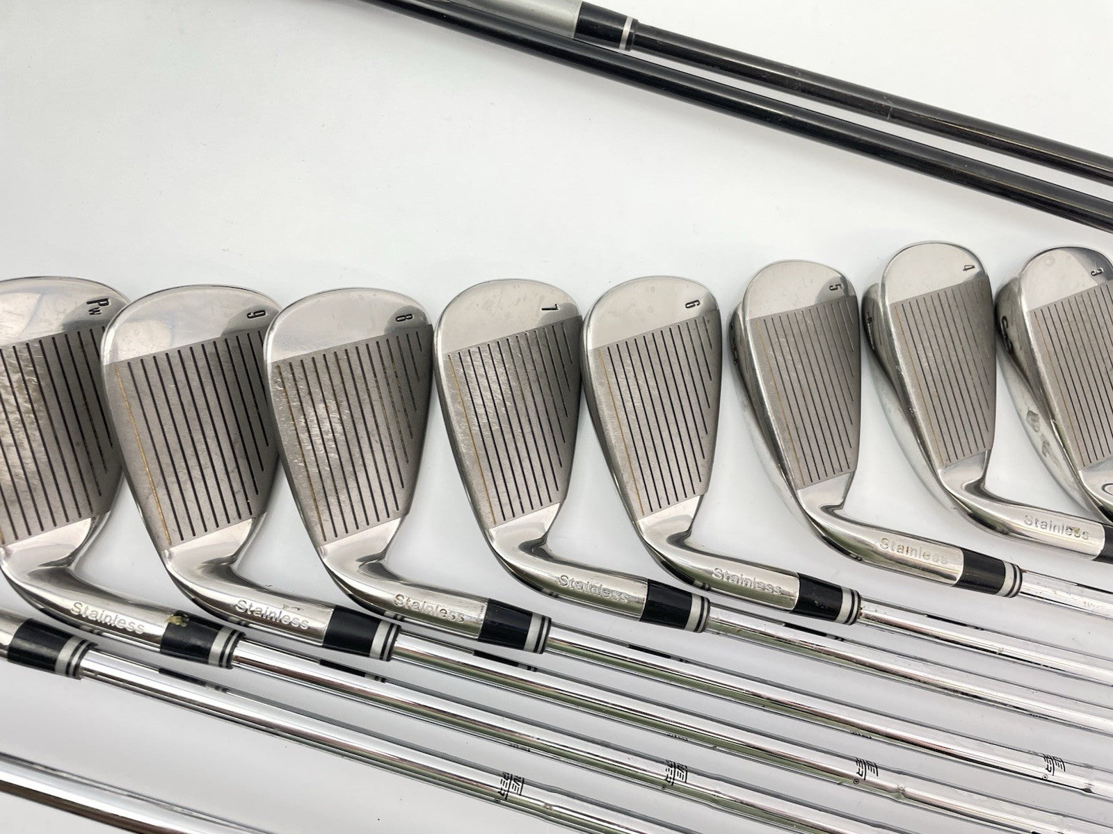 Mens Golf Package Set 12 Clubs Regular Flex /Right /New Grips /Cart Bag /289827