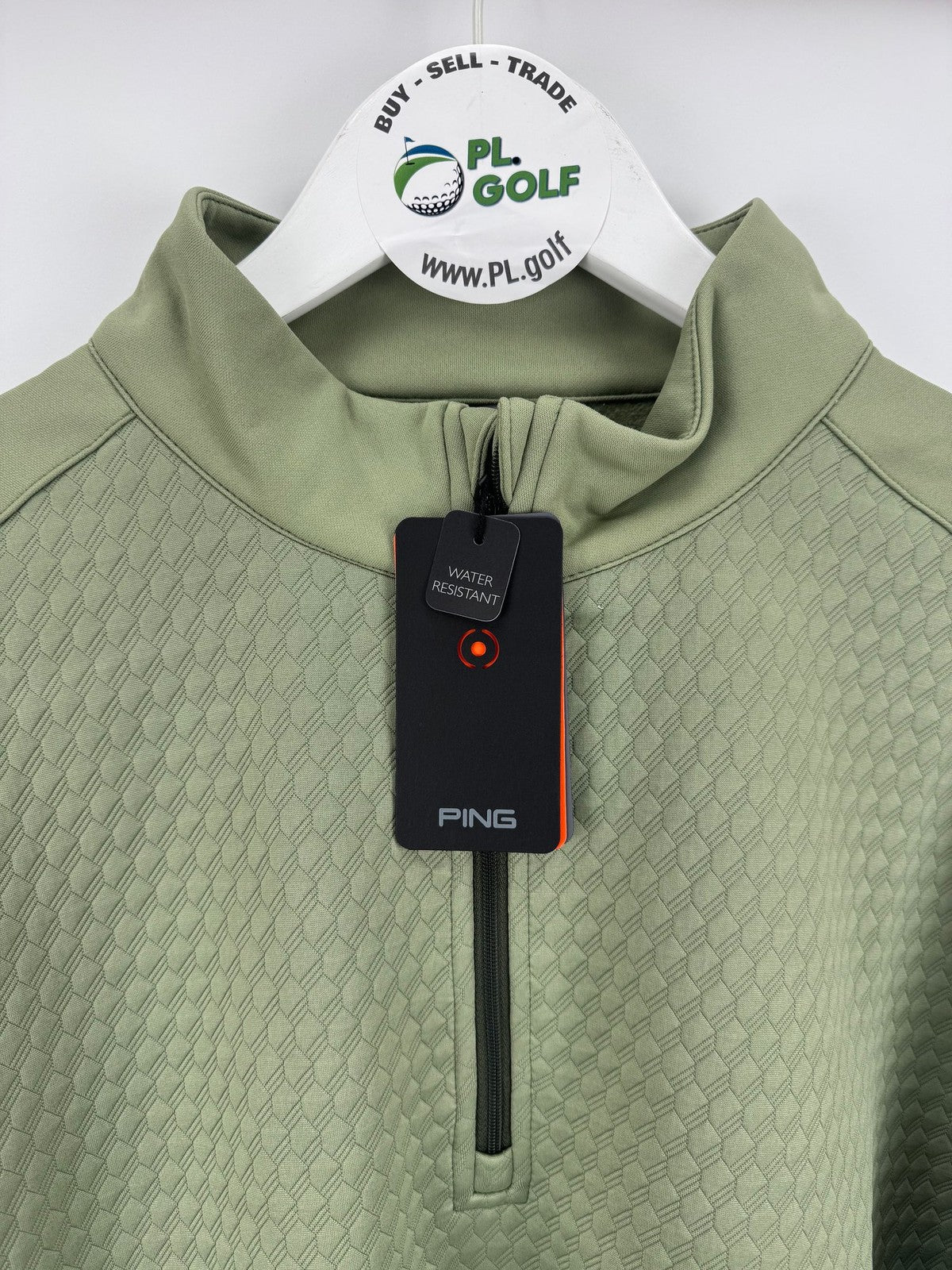 PING Nolan P03766 Quarter Zip Pullover Mens XL Water Resistant Green/317179
