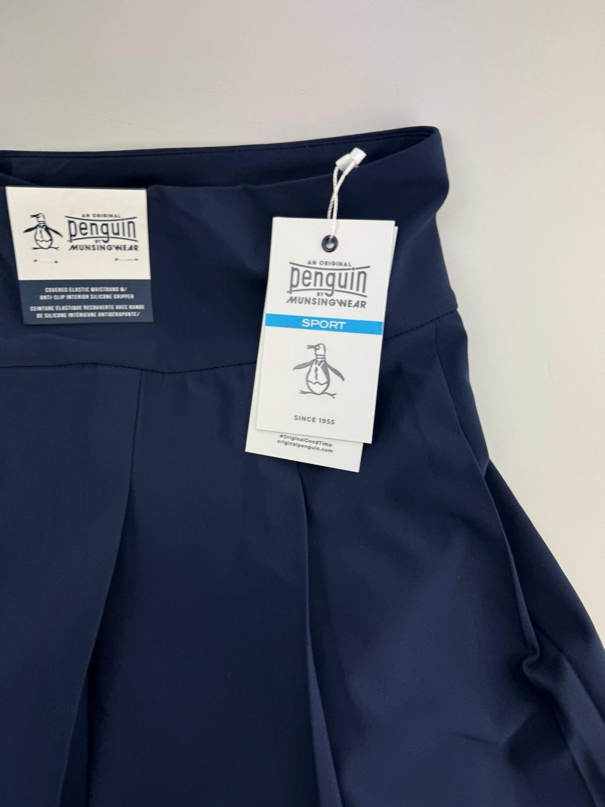 Women’s Original Penguin Pleated Golf Skort Navy Blue Size XL Brand New/ 306413