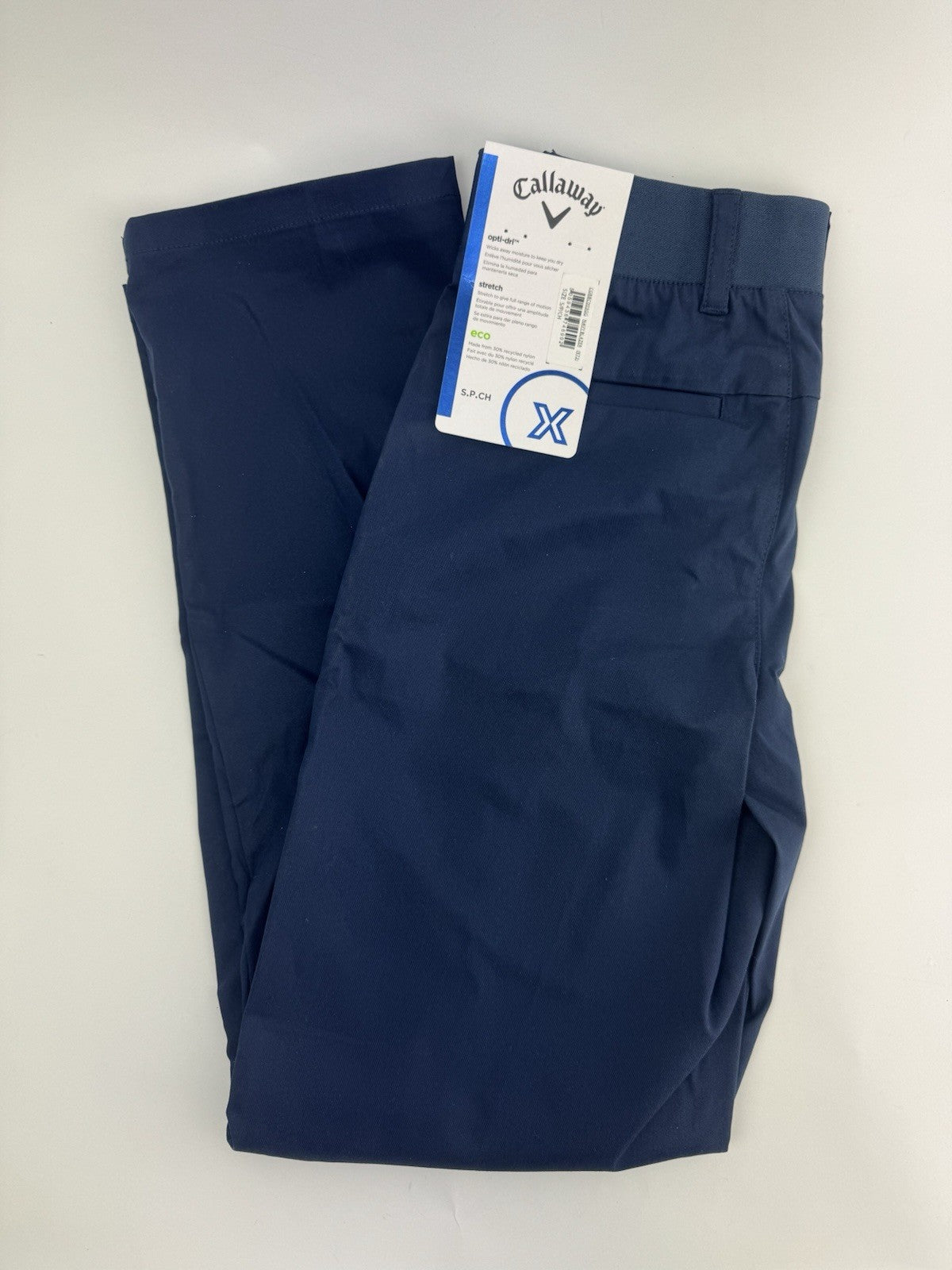 Callaway Juniors Opti-Dry Golf Trousers Navy Size Small Brand New/ 308023