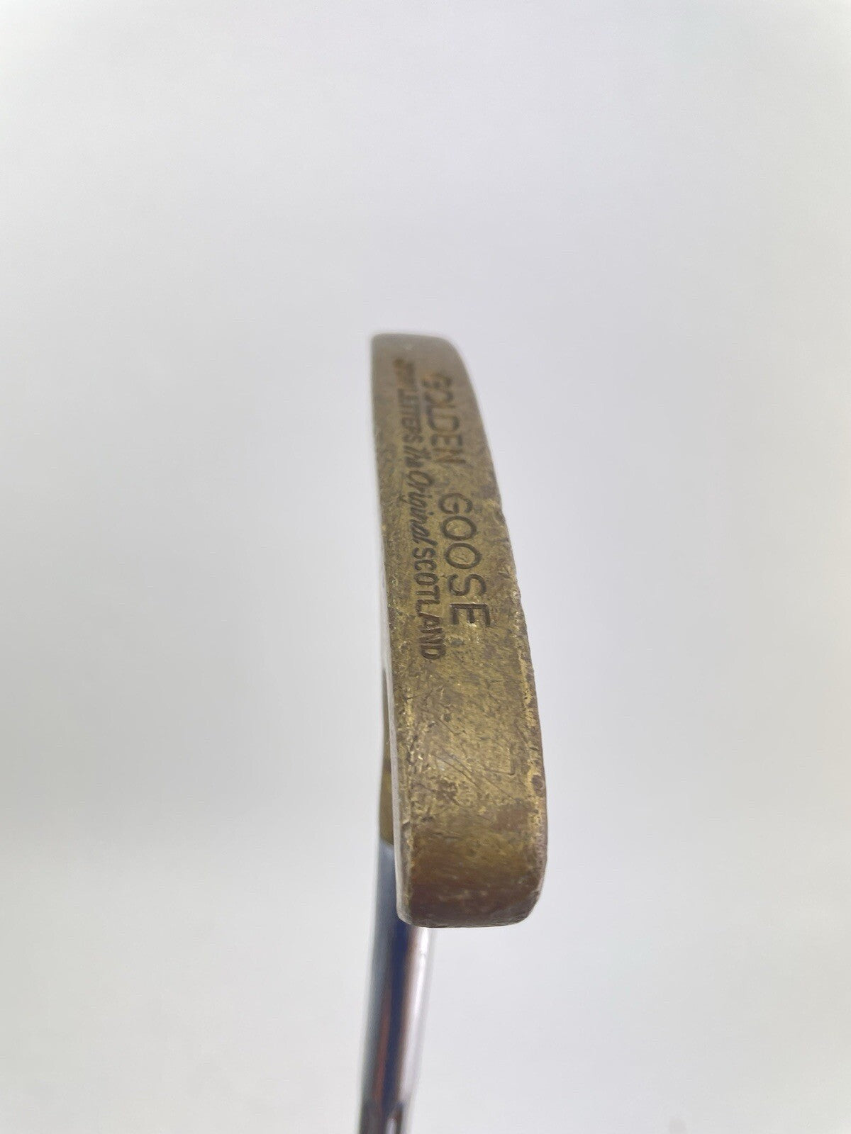 Golden Goose Brass Putter Blade John Letters 35" /Right Handed /New Grip /176866