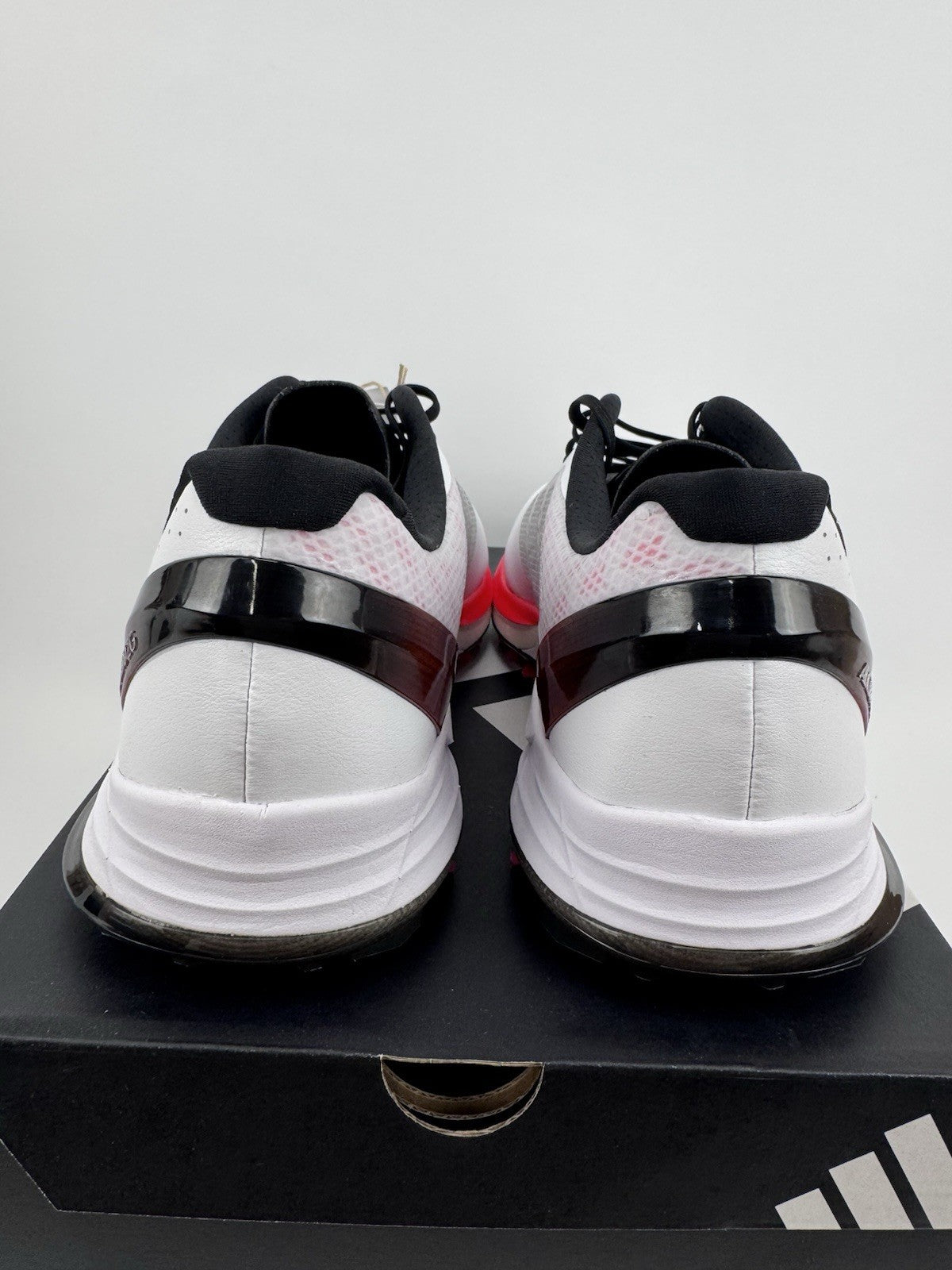 Adidas Adizero ZG Golf Shoes Size Men's UK 10 White Black Red Spikes/314416