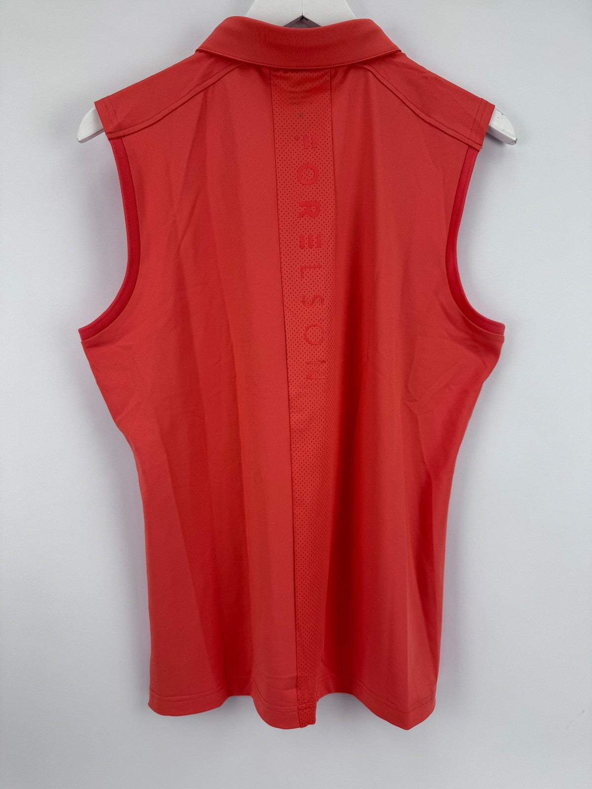 Forelson Stow Sleeveless Polo Women's XL Coral Golf Shirt Athletic Active/317968
