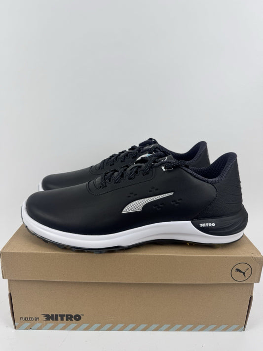 Puma Phantomcat Nitro Men's Golf Shoes Size UK 10 Black Silver Yellow/323240