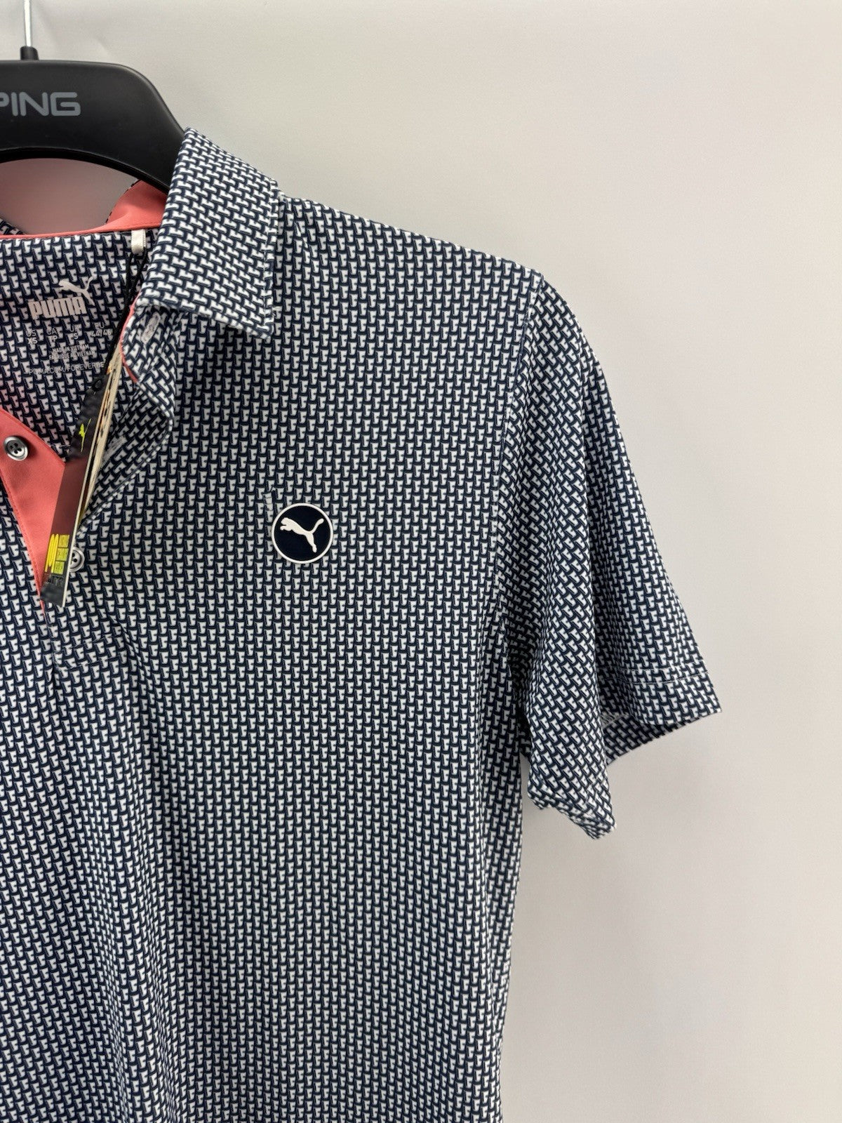 Puma Golf Mens Polo Shirt Mattr Cups UK Men’s Small /Navy /New /214853