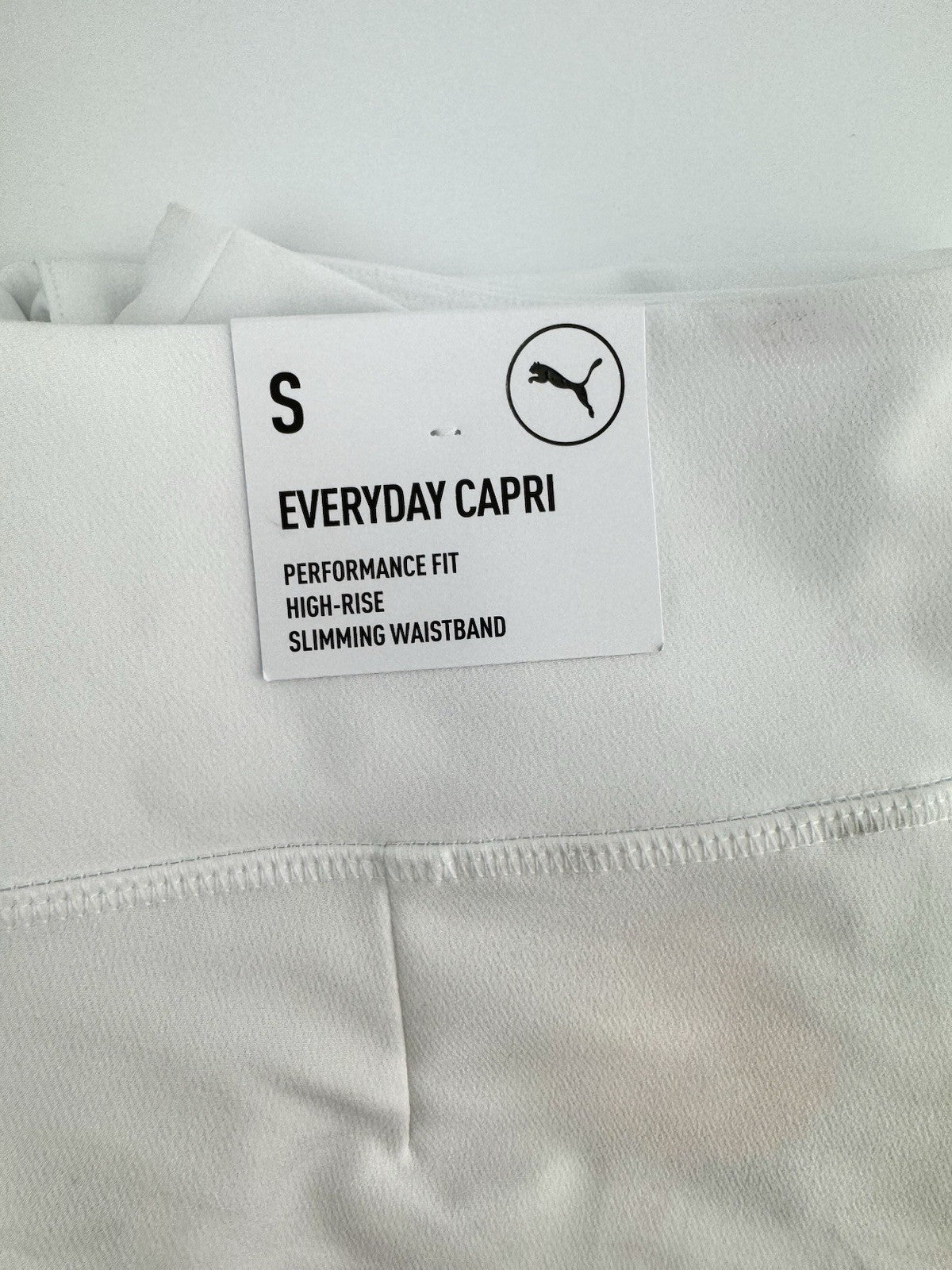 Womens Puma Golf Everyday Capri Trousers White Size UK Small/ High-Rise /309741