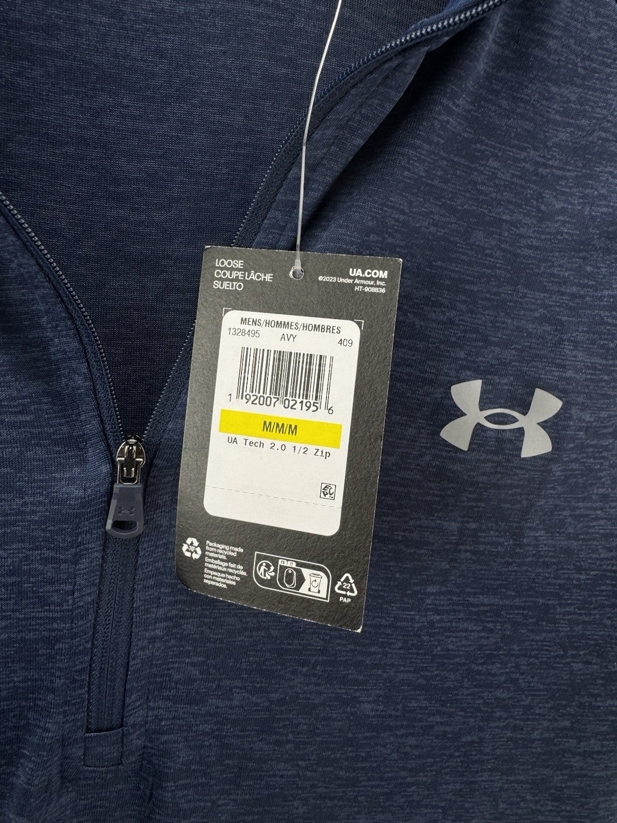 Under Armour Golf 1/2 Zip Tech 2.0 Pullover Lightweight UK Medium /New /276558