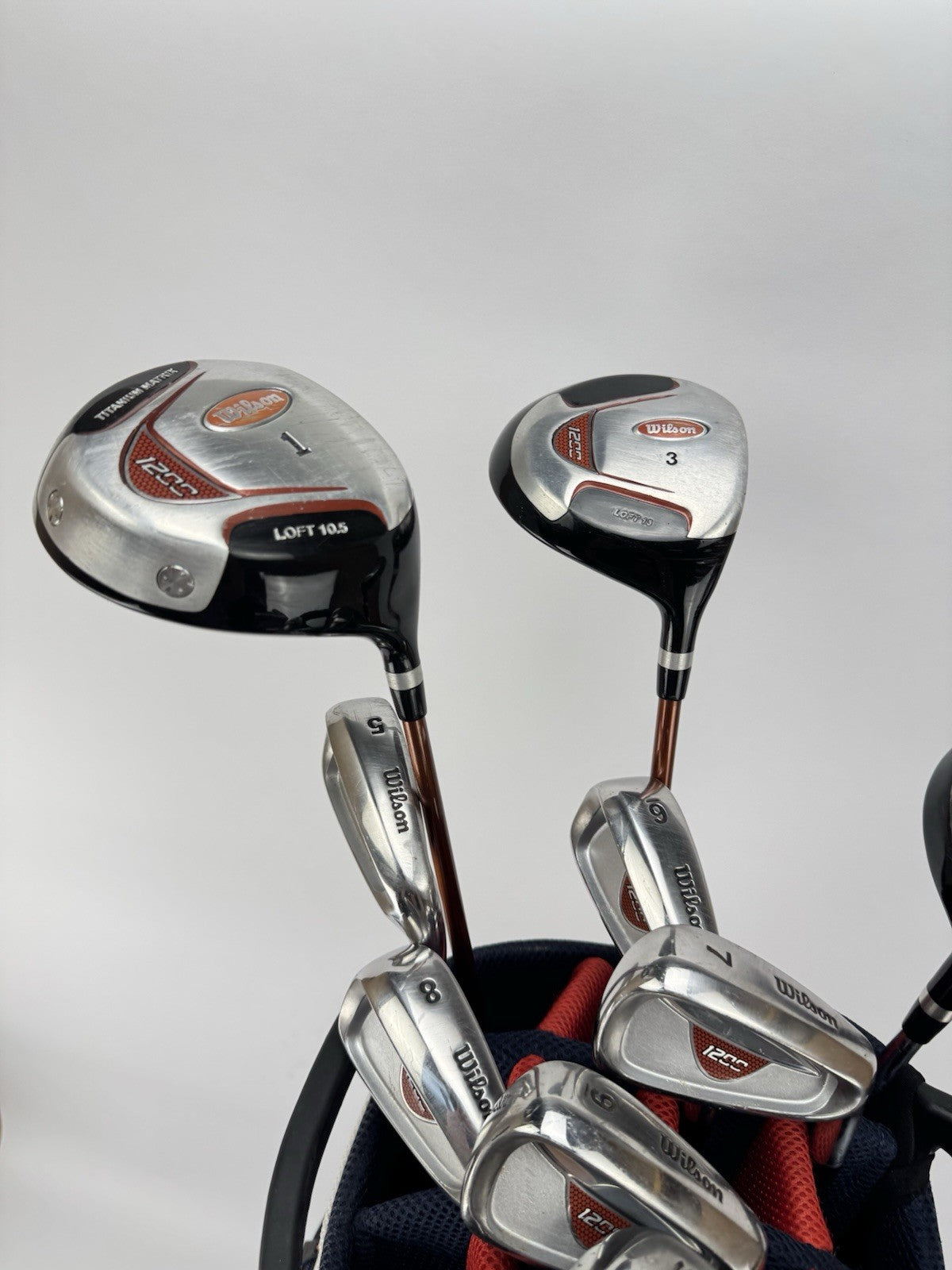 Wilson Golf Package Set 11 Clubs Regular Flex /New Grips /Right /Bag /359774
