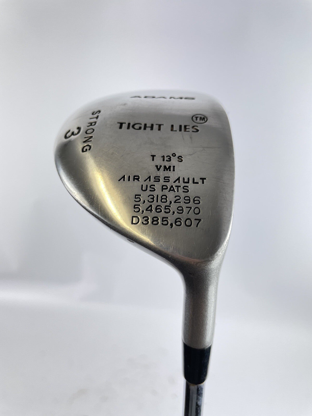Adams Strong 3 Wood 13* Tight Lies Regular Flex Shaft /Right /New Grip /38860