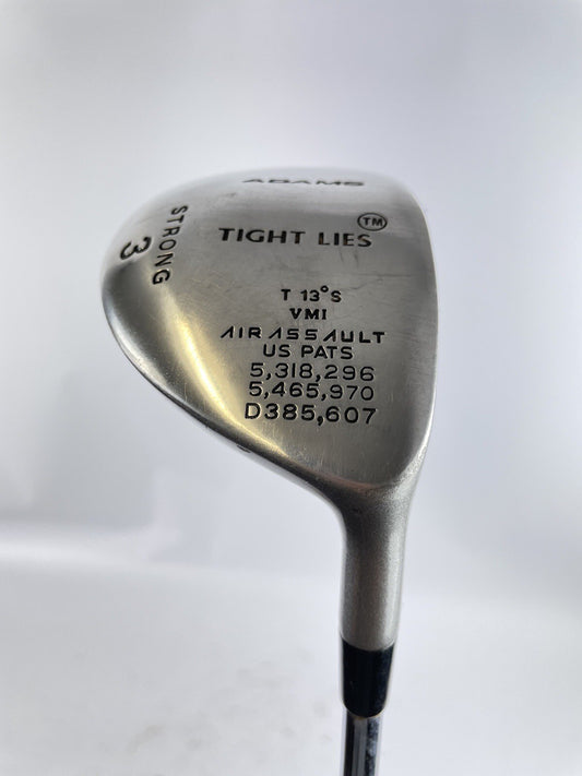 Adams Strong 3 Wood 13* Tight Lies Regular Flex Shaft /Right /New Grip /38860