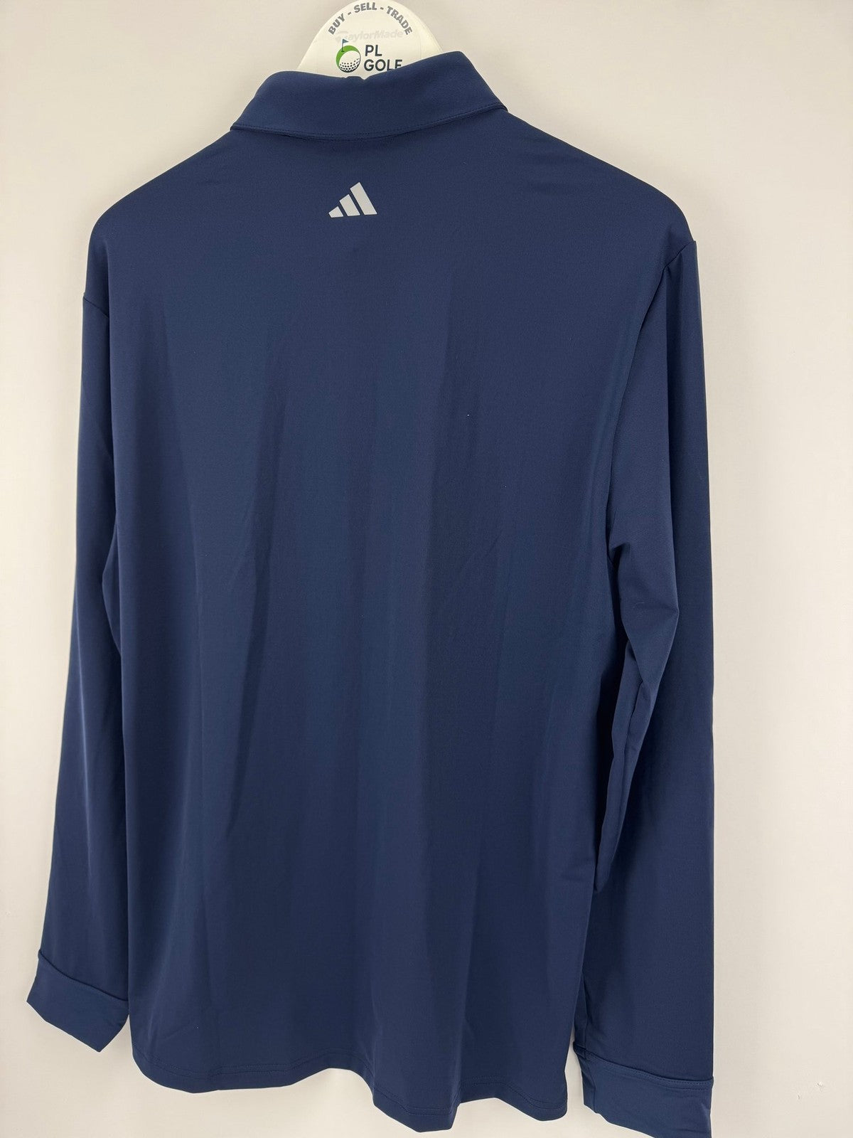 Adidas Core LS Polo Shirt Men's Size Small Navy Blue Long Sleeve Golf Wear/329295