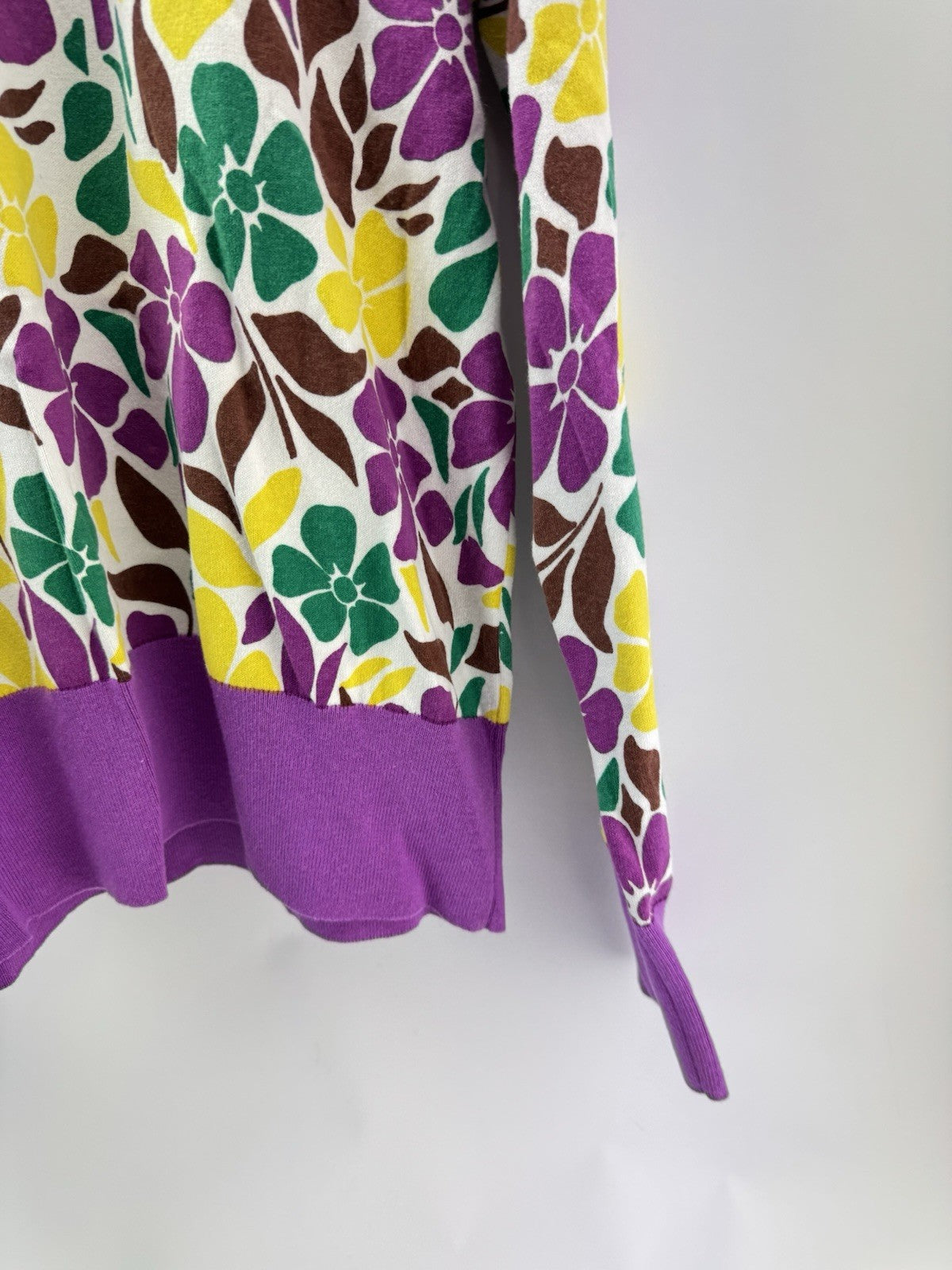 Penguin Golf Ladies Pullover Printed Floral Purple Cactus UK XL /New /300865