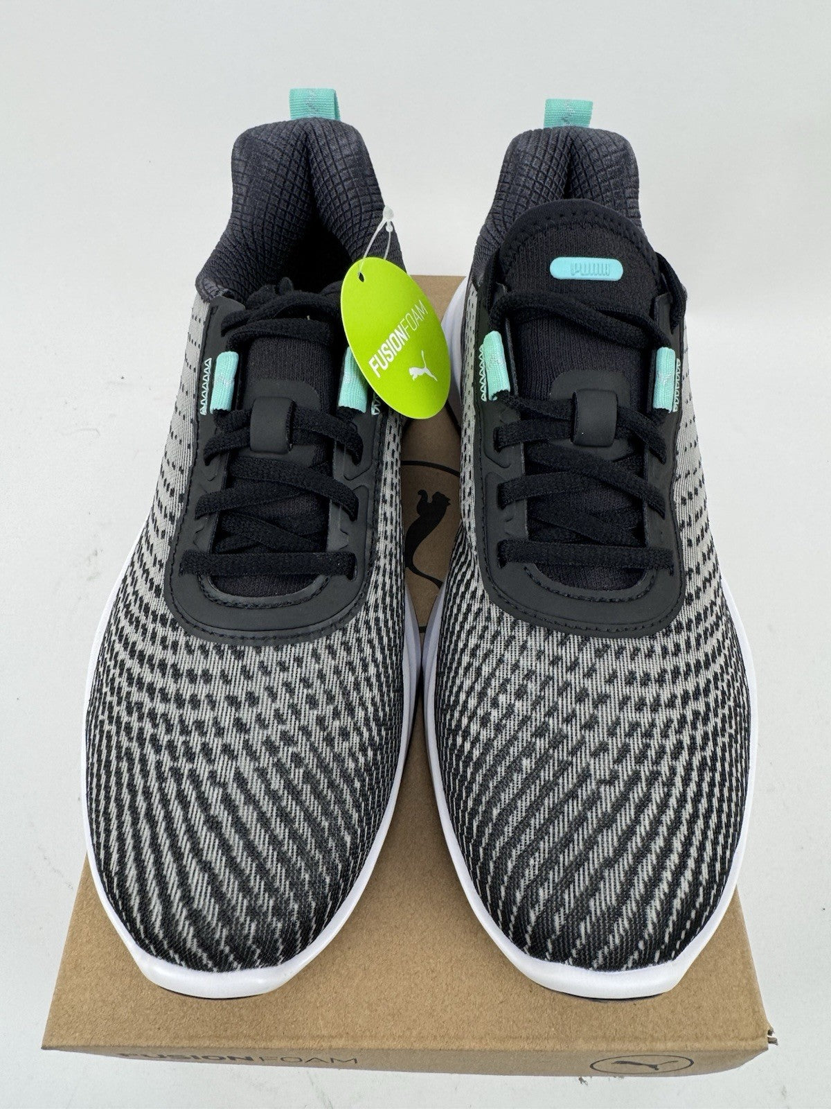 Puma Fusion Crush Sport Women's Trainers Size UK 4 Black Mint Breathable/323287