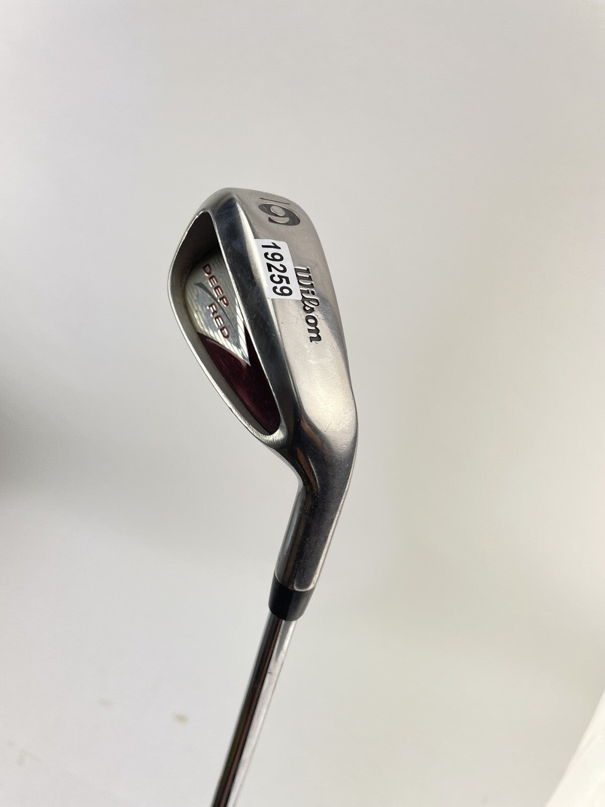Wilson Deep Red 6 Iron Regular Flex Steel /Right Handed /New Mid Grip /1925919