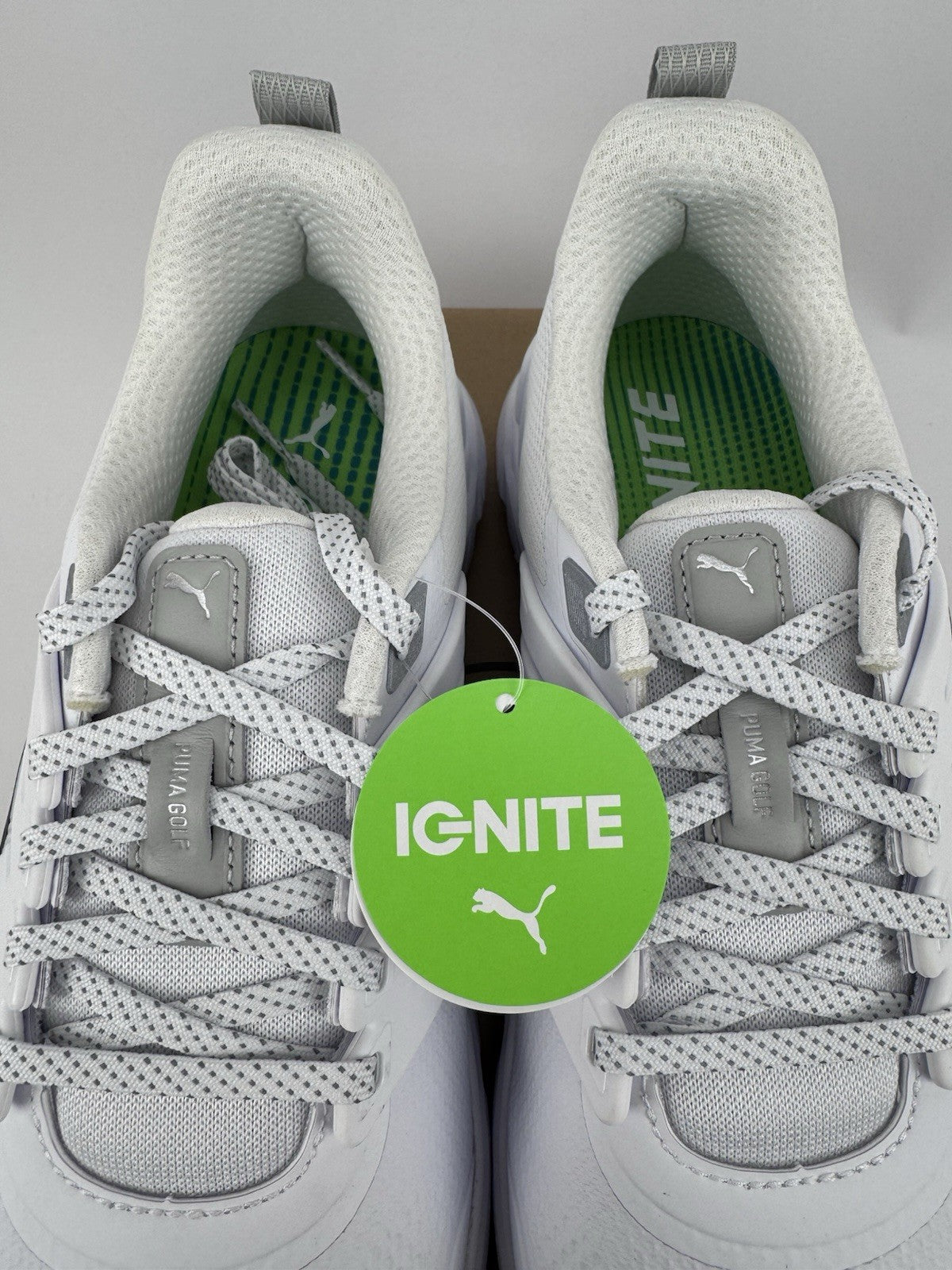 Puma Ignite Elevate 2 Tour Men's Golf Shoes Size UK 9 White Waterproof/323024