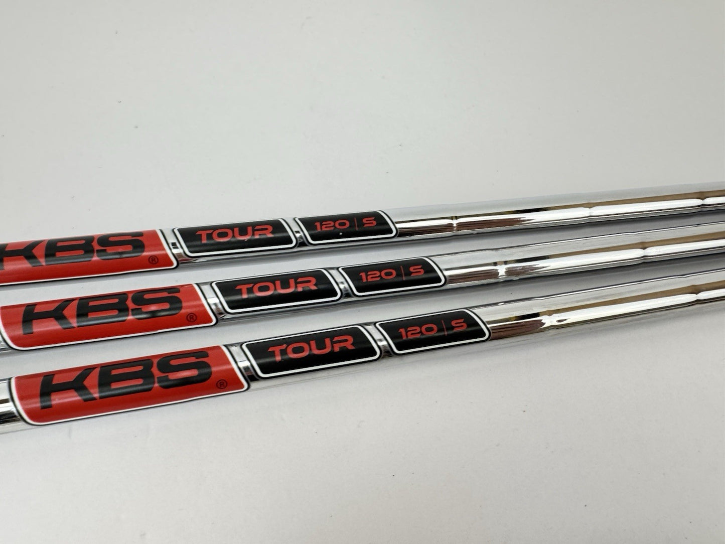 KBS Tour 120 Wedge Shaft Set (3) Stiff Flex Steel 0.355 Tapered /344663