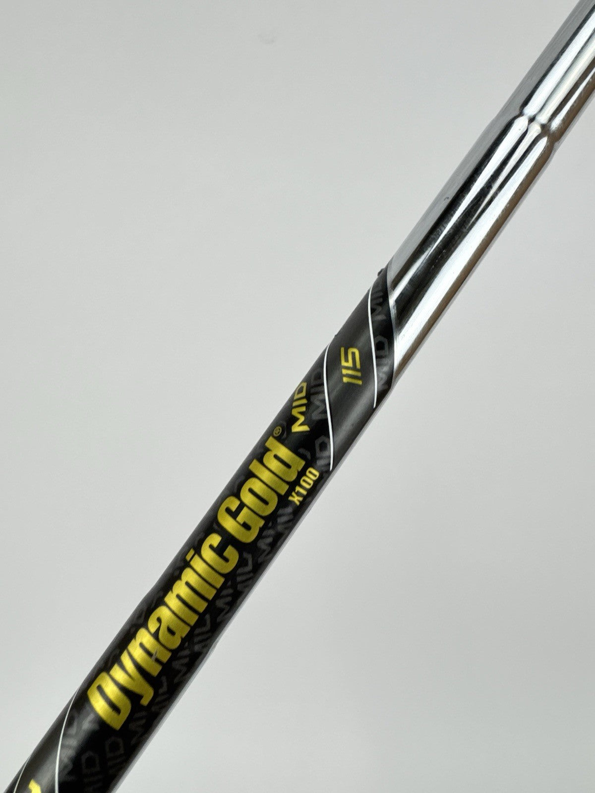 Dynamic Gold Mid 115 Iron Shaft X100 X Flex Steel 35.25” /0.355 Tapered /327016
