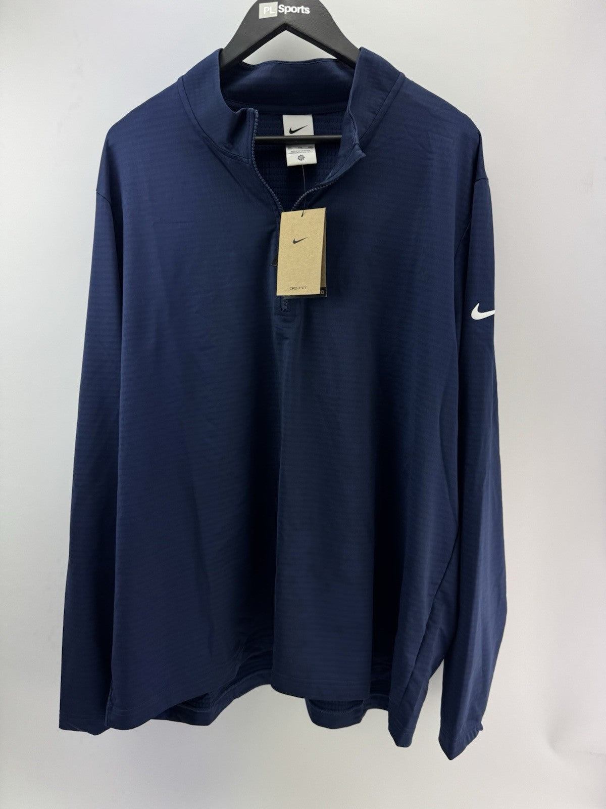 Nike Golf Pullover Victory 1/2 Zip /Light Grey /UK XXL /Navy /New /279551
