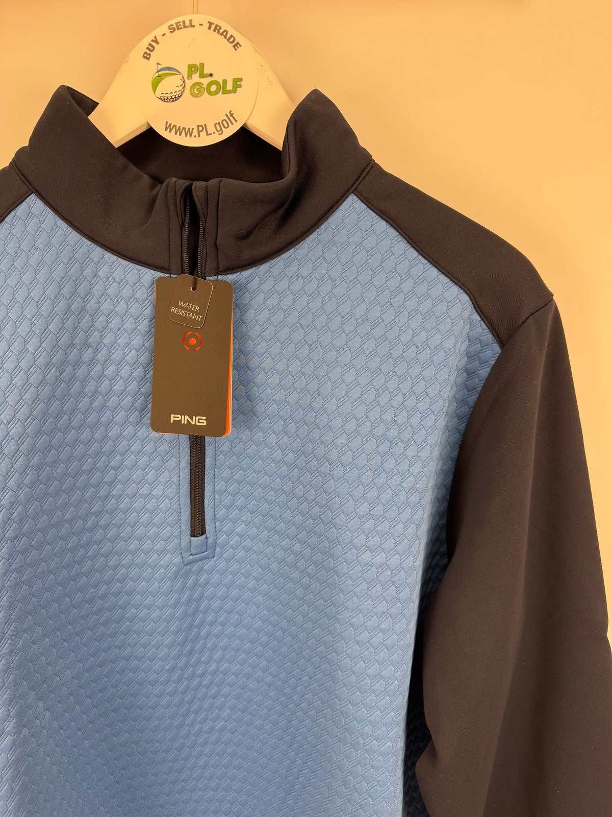 PING Nolan Water Resistant Golf Jacket Men's Size Medium Tidal Blue Navy/312973
