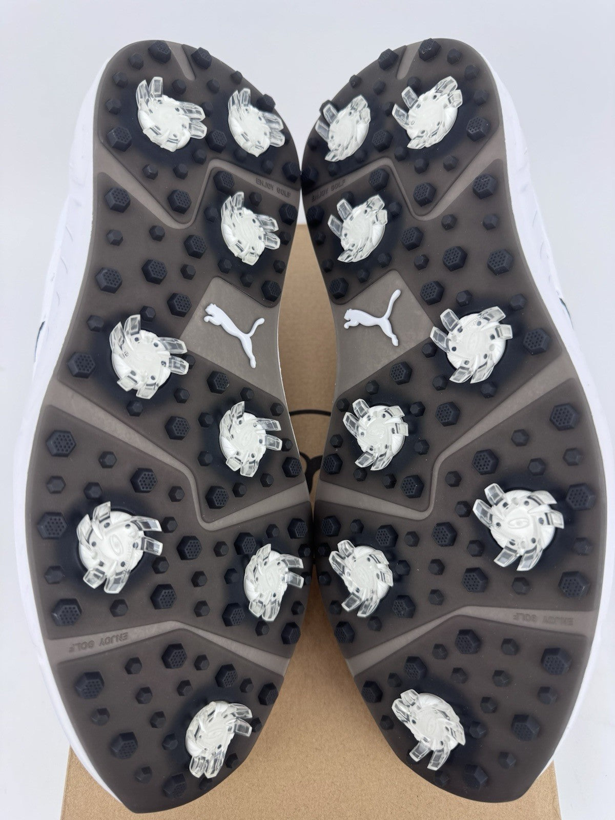 Puma Ignite Elevate 2 Tour Men's Golf Shoes Size UK 7.5 White Waterproof/319187