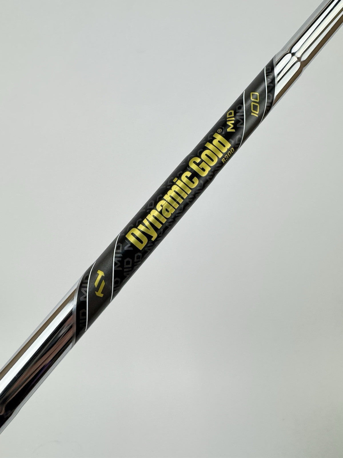 Dynamic Gold Mid 100 Iron Shaft R300 Regular Flex Steel 35.5” /0.355 /336450