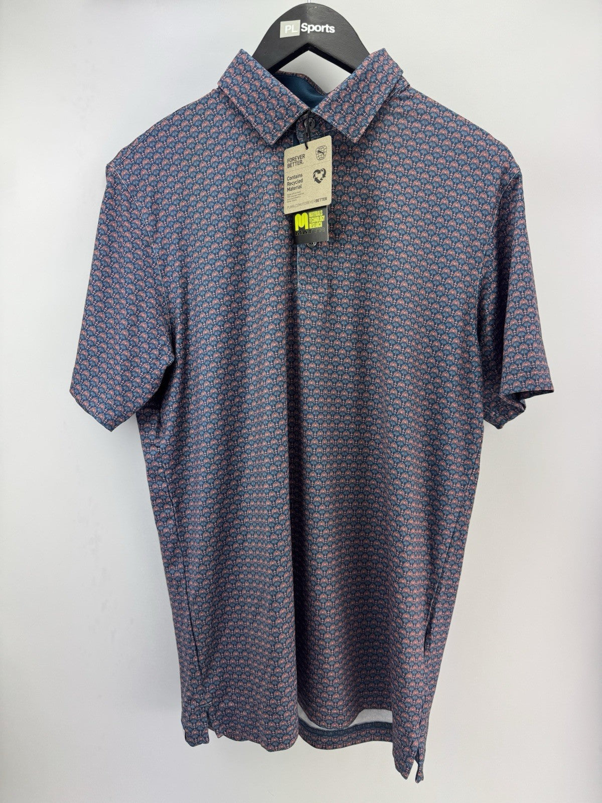 Puma Golf Mens Polo Shirt Mattr Palm Deco Polo UK Mens Size Medium /New /308140
