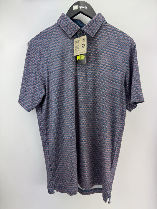 Puma Golf Mens Polo Shirt Mattr Palm Deco Polo UK Mens Size Medium /New /308140