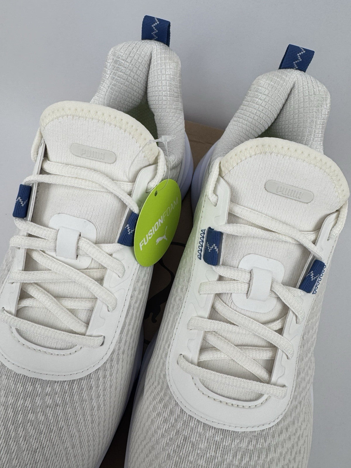 Puma Fusion Crush Sport Women's Trainers Size UK 8 White Blue Breathable/323457