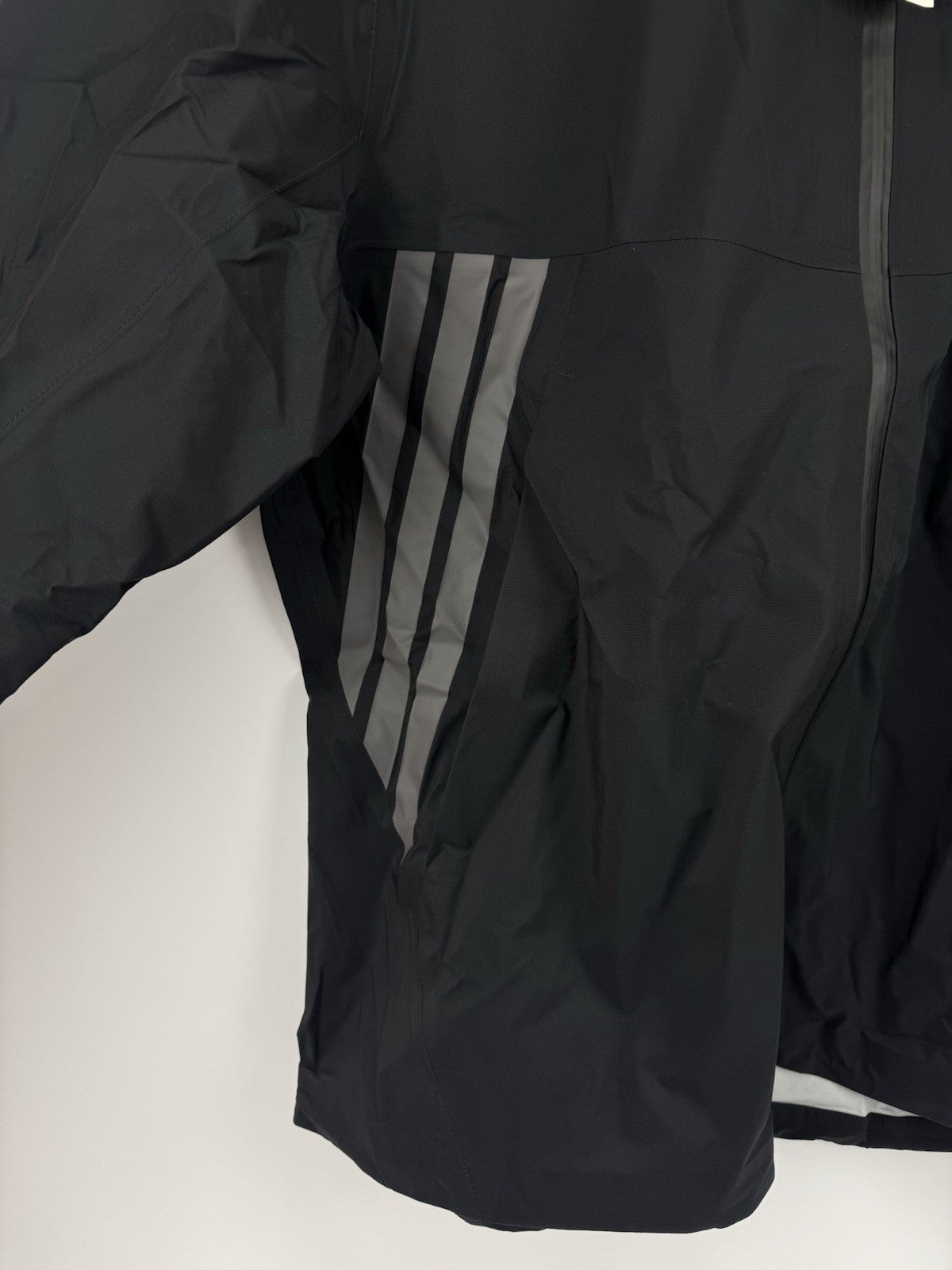 Adidas ClimaProof Black Golf Jacket Men's Medium Waterproof Lightweight/325175