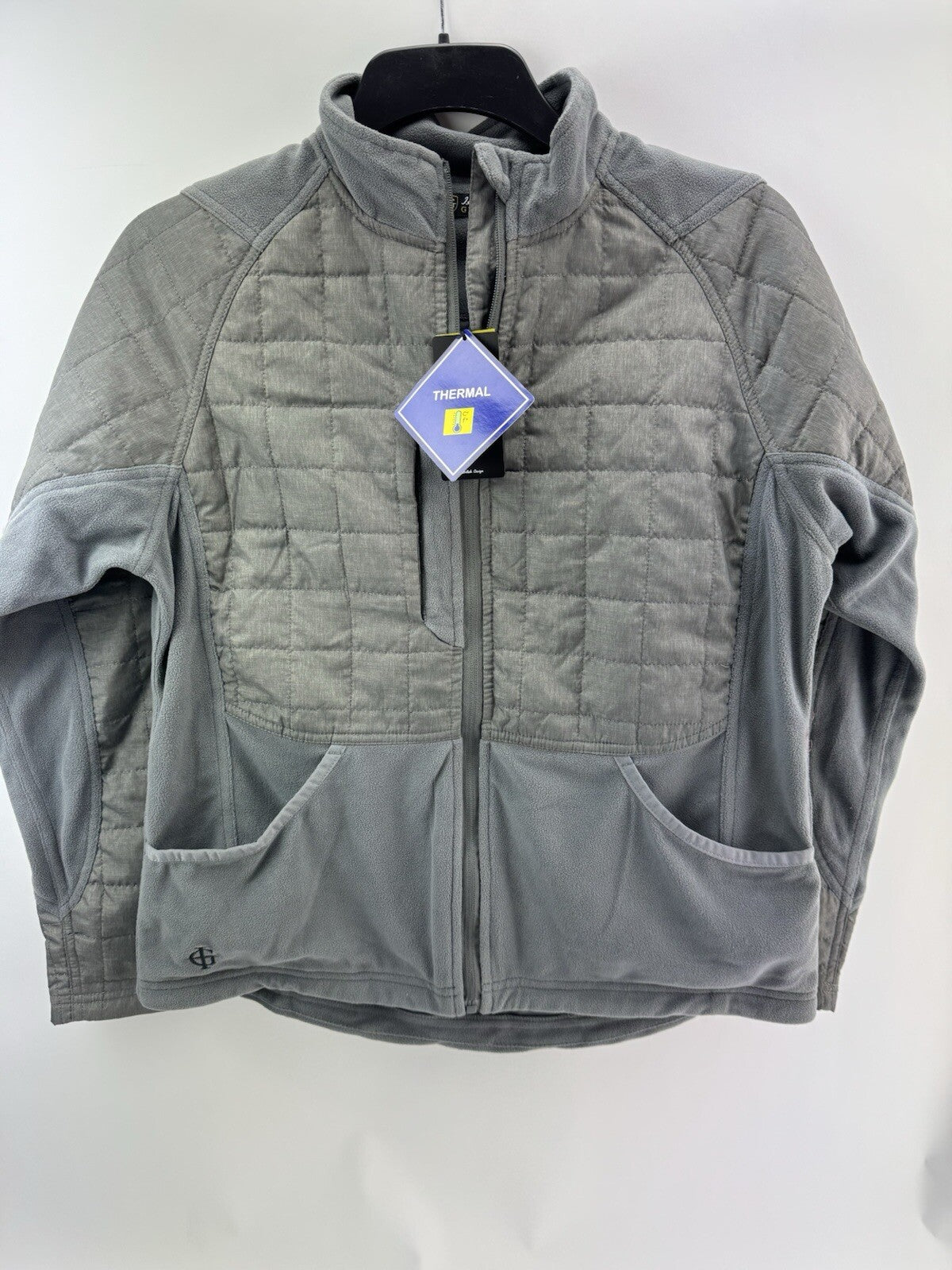 Island Green Women’s Jacket Thermal Lightly Padded UK 16 /Grey /New /218190