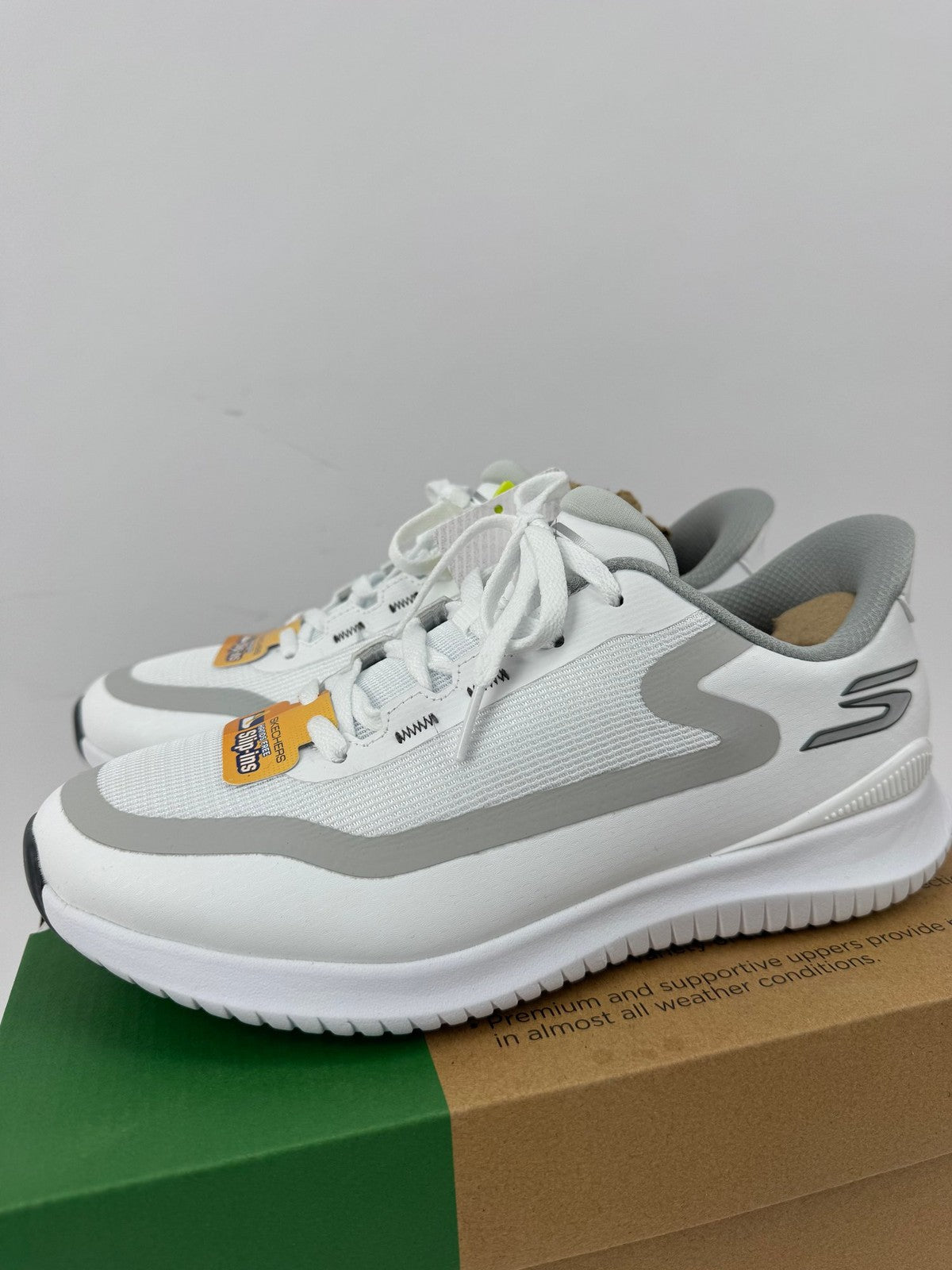 Skechers Go Golf Flight Men's Golf Shoes Size UK 7 White Slip Ins/350004