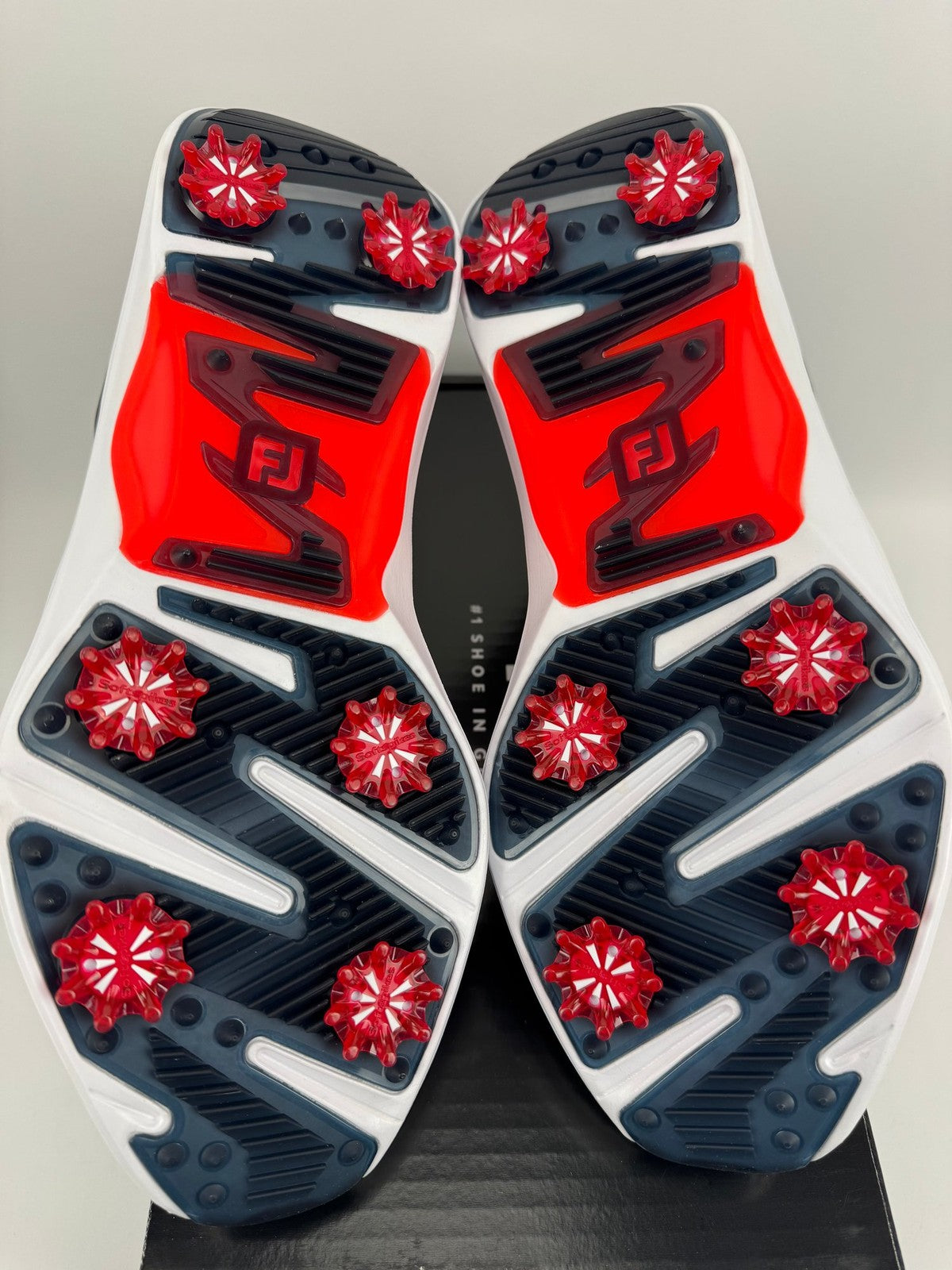FootJoy HyperFlex Golf Shoes Men's Size UK 9.5 White Black Red/312597
