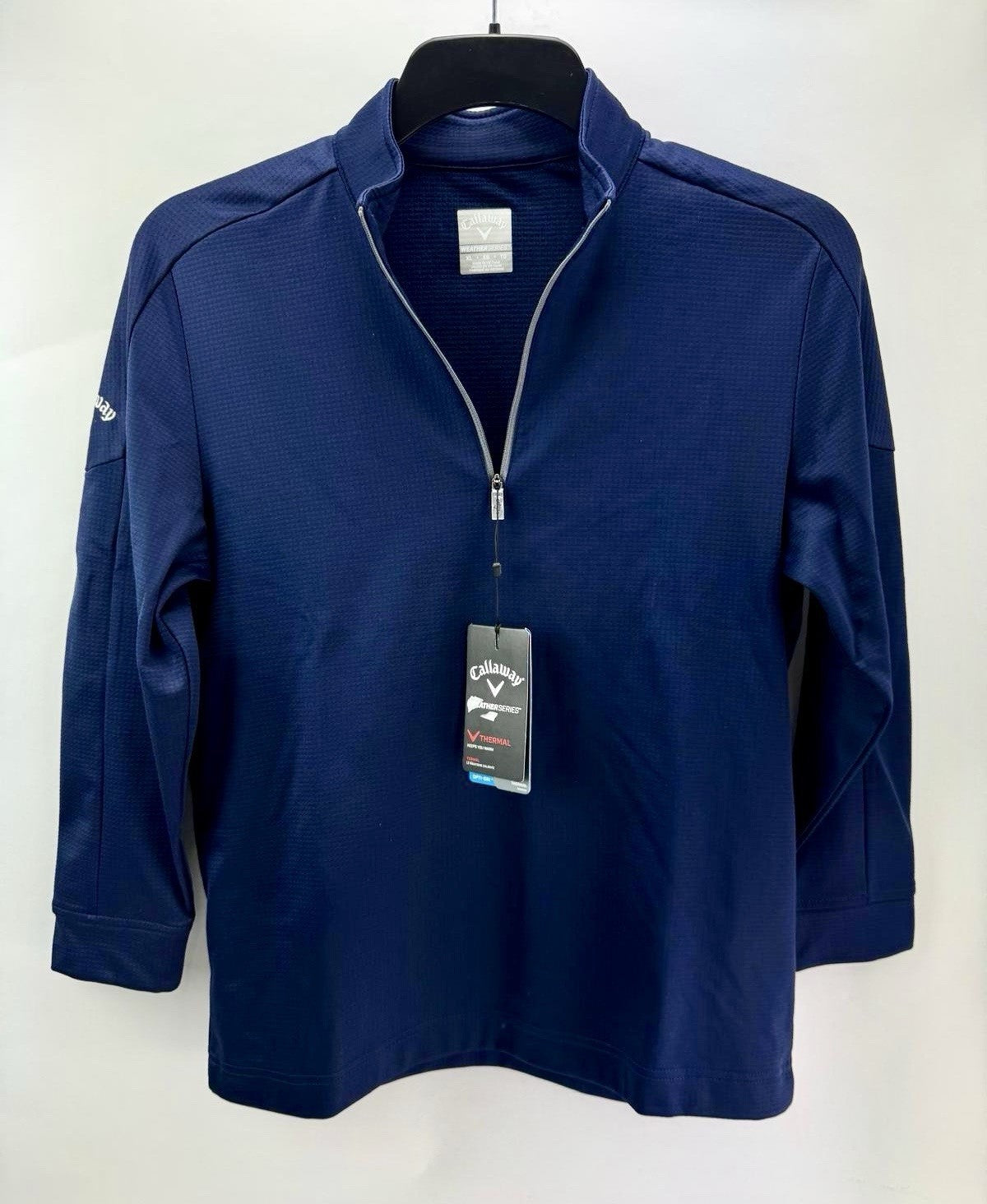Junior Callaway Weather Series Long Sleeve Pullover 1/4 Zip Navy Size XL/ 275580