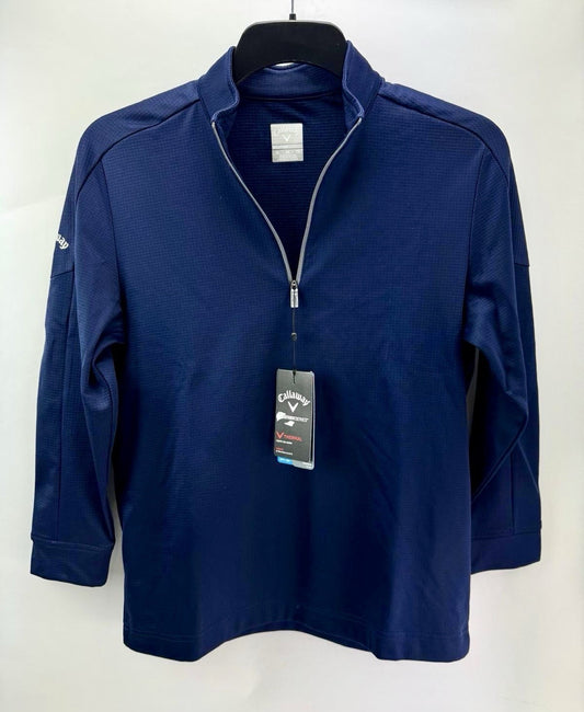 Junior Callaway Weather Series Long Sleeve Pullover 1/4 Zip Navy Size XL/ 275580