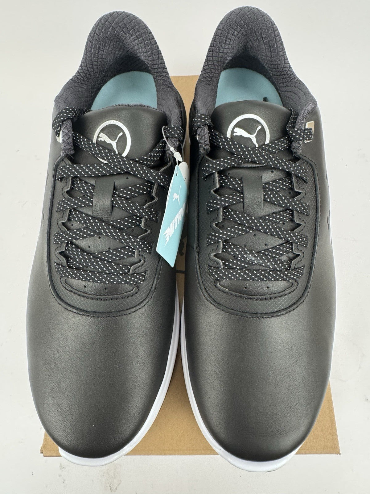 Puma Phantomcat Nitro Men's Golf Shoes Size UK 7.5 Black Silver Yellow/320203