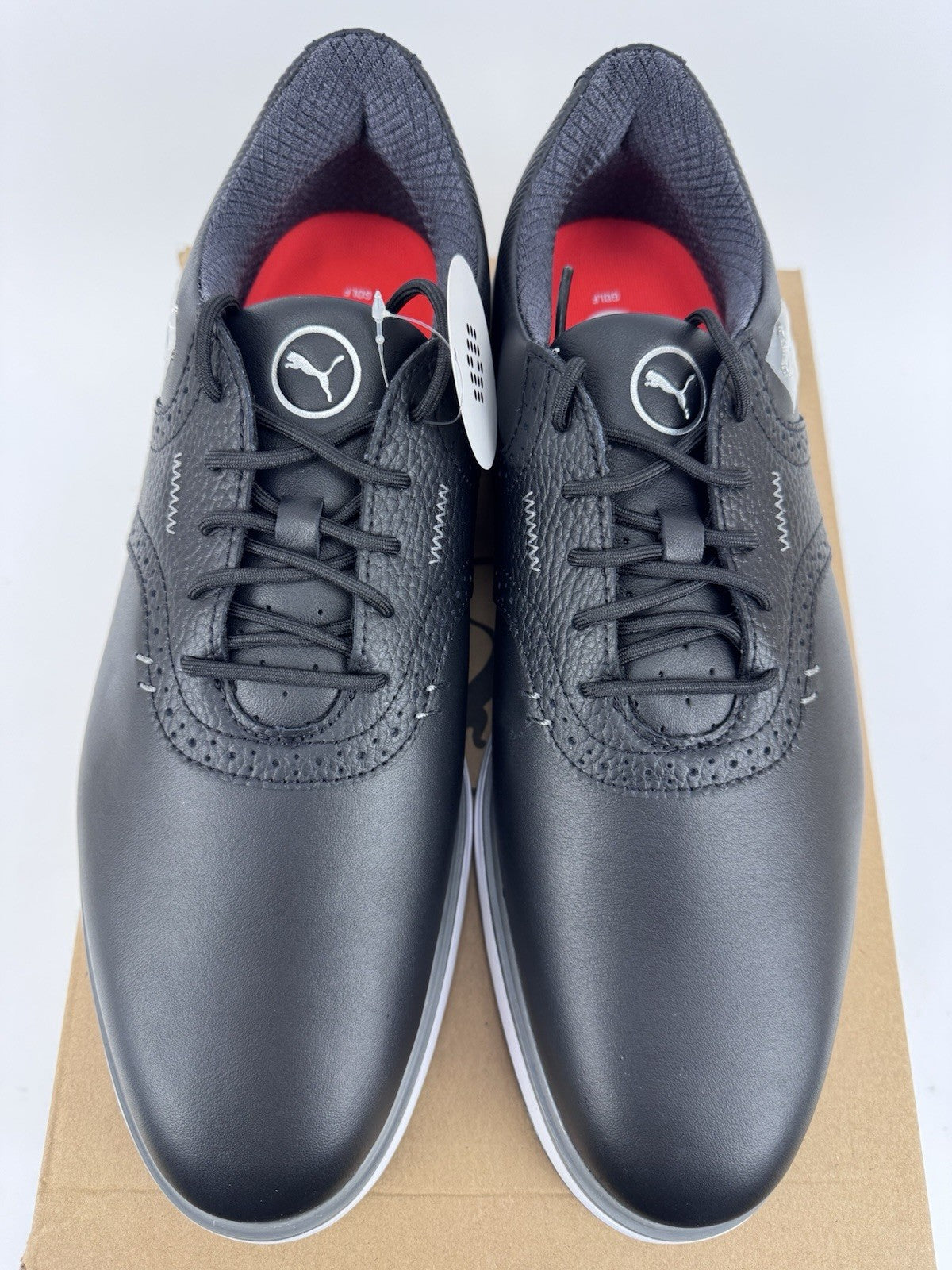 Puma Avant Golf Shoes Men's Size UK 10.5 Waterproof Black Premium/318414