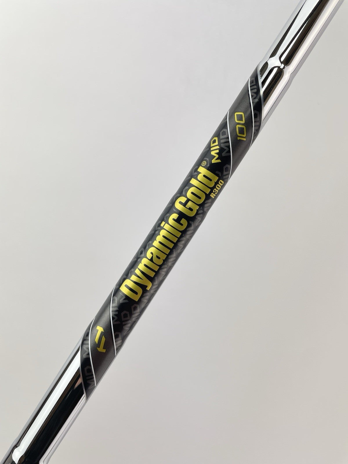 Dynamic Gold Iron Shaft Mid 100 Regular Flex Steel 35.5 /0.355 Tapered /261920