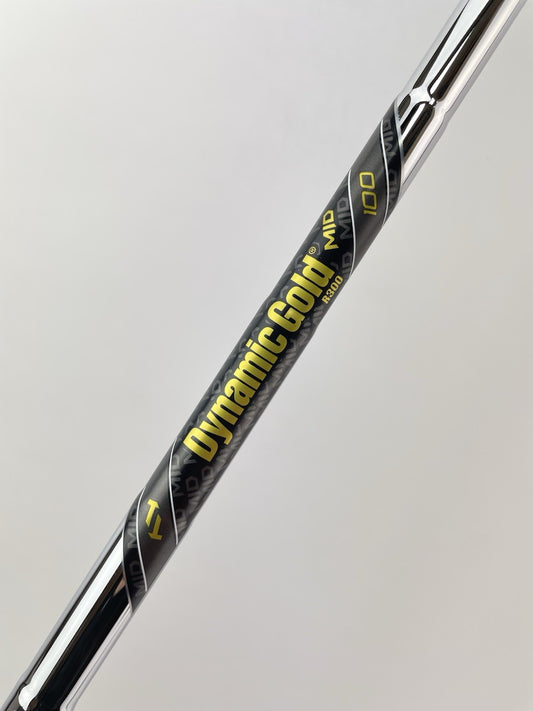 Dynamic Gold Iron Shaft Mid 100 Regular Flex Steel 35.5 /0.355 Tapered /261920