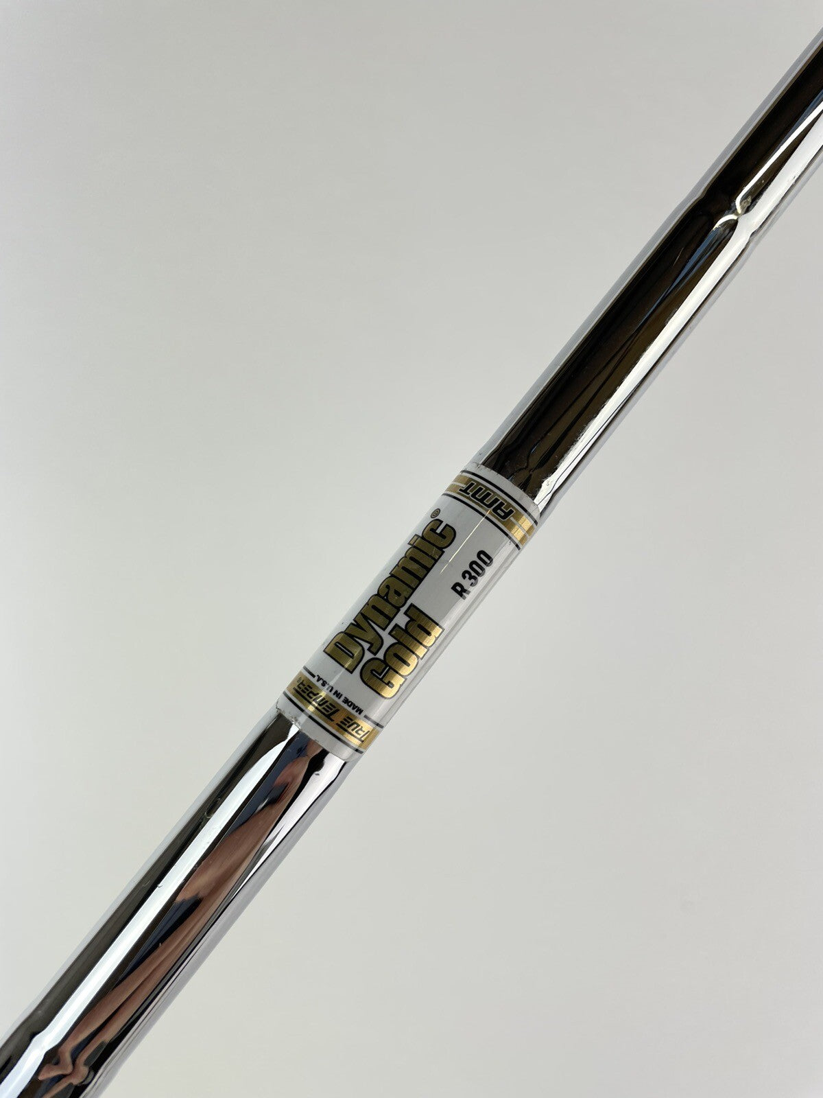 Dynamic Gold AMT Iron Shaft R300 Regular Flex Steel 35.5” /0.355 Tapered /130140