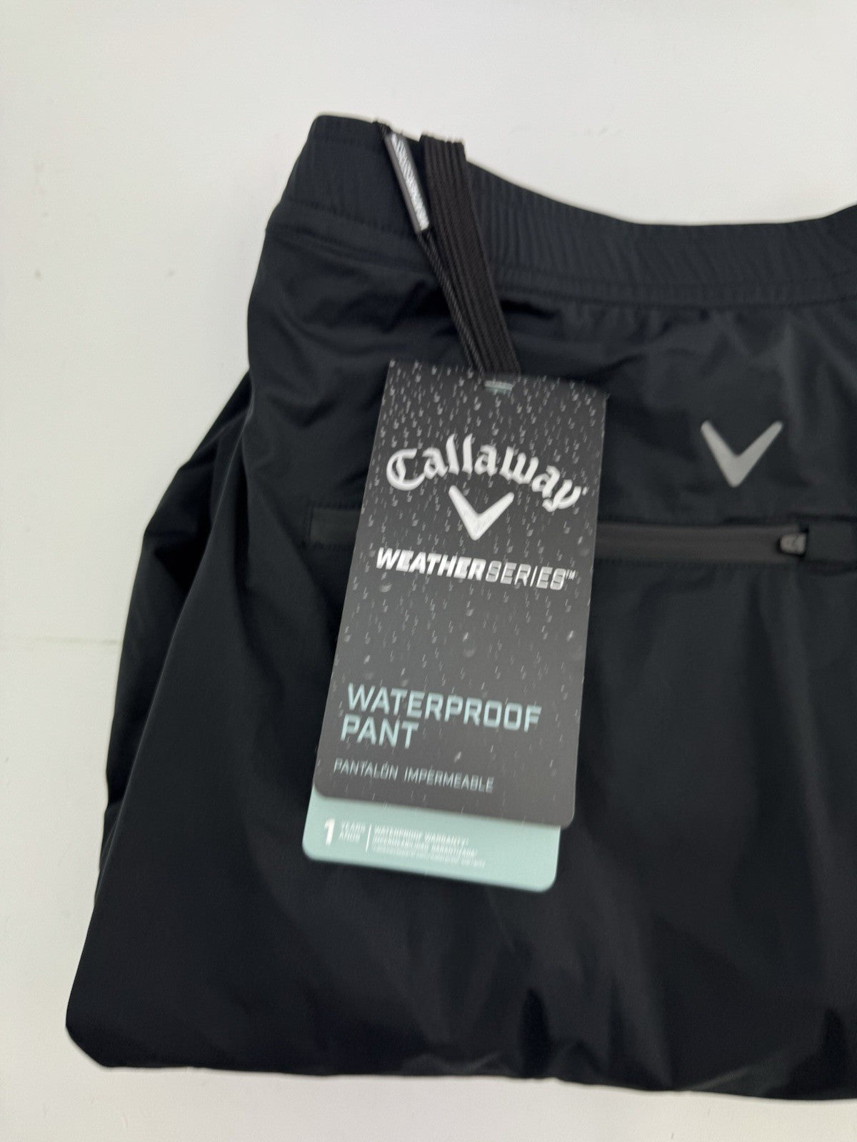 Callaway Stormlite Waterproof Trousers Mens /Size XXL 31 Leg /Black /New /242262