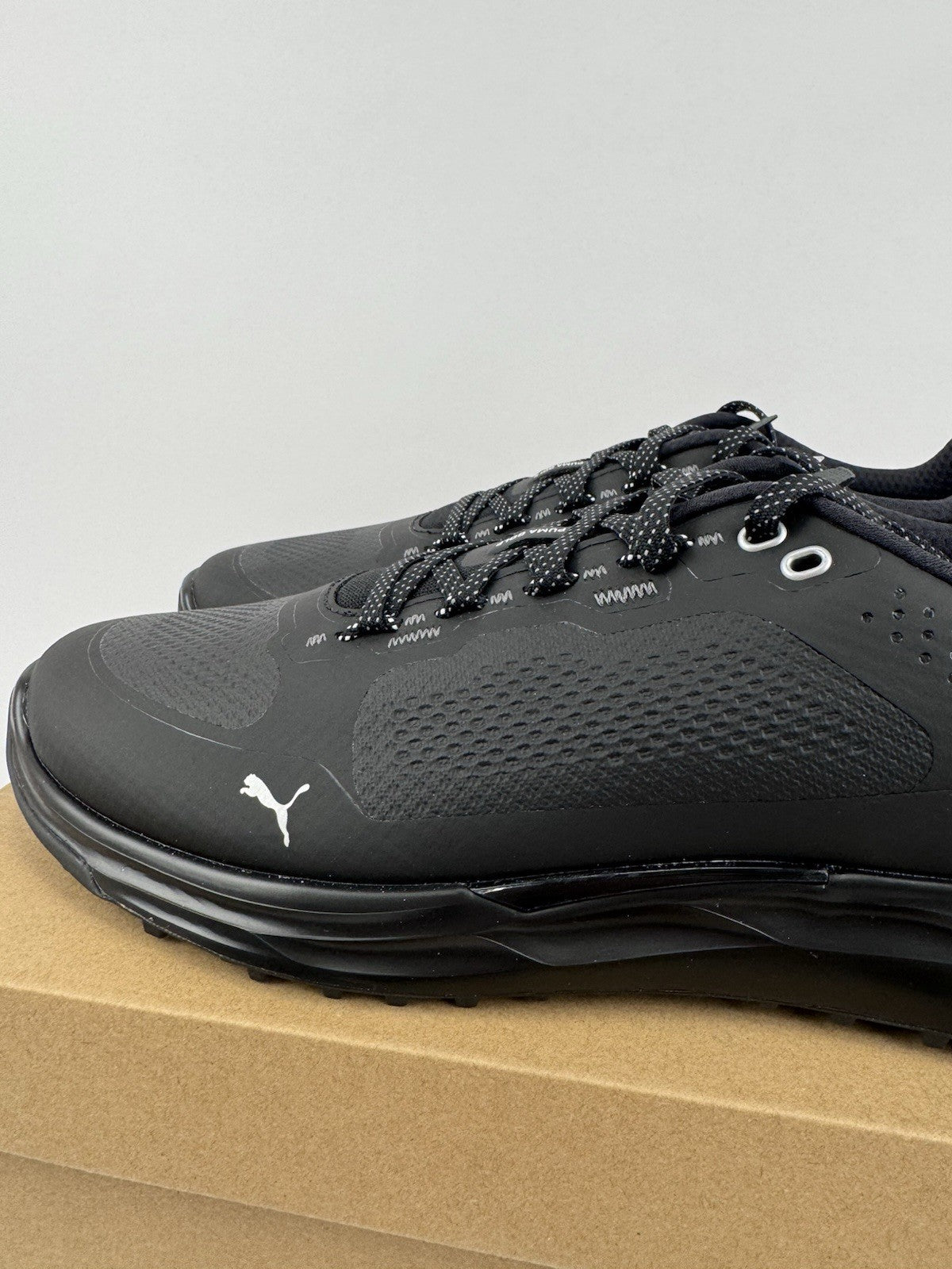 Puma IGNITE Elevate X Golf Shoes Men's Size UK 8 Black Waterproof/323312