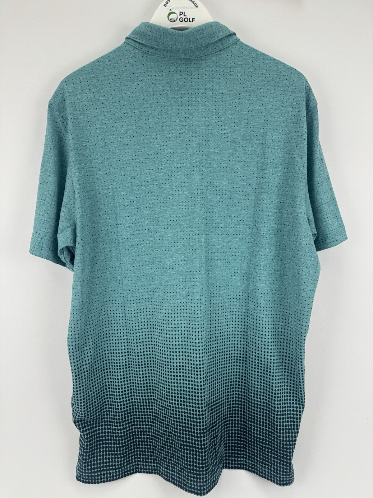 Adidas Go-To Rise Print Polo Shirt Men's Golf Size Large Pure Teal/329207